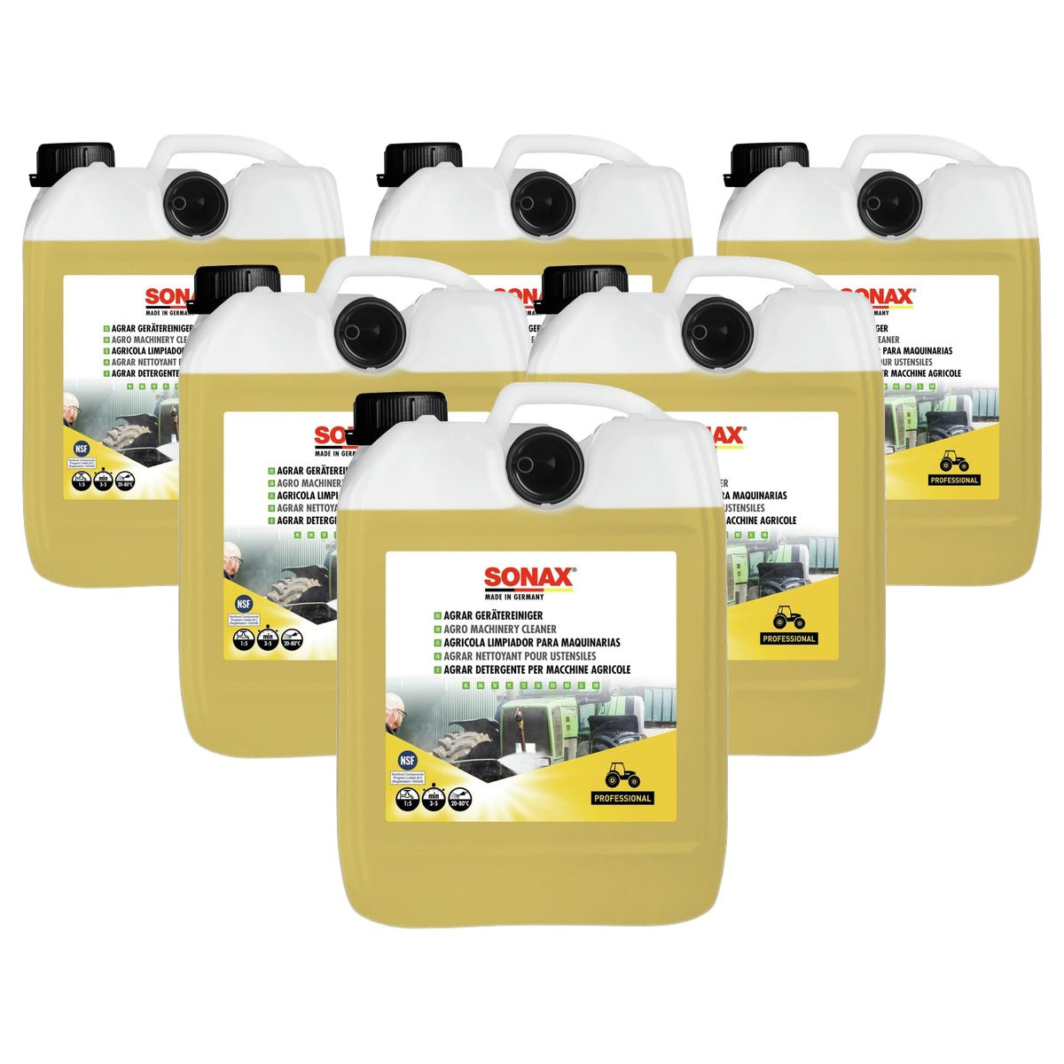 SONAX AGRAR apparaatreiniger 6 x 5 liter - Voordeelverpakking