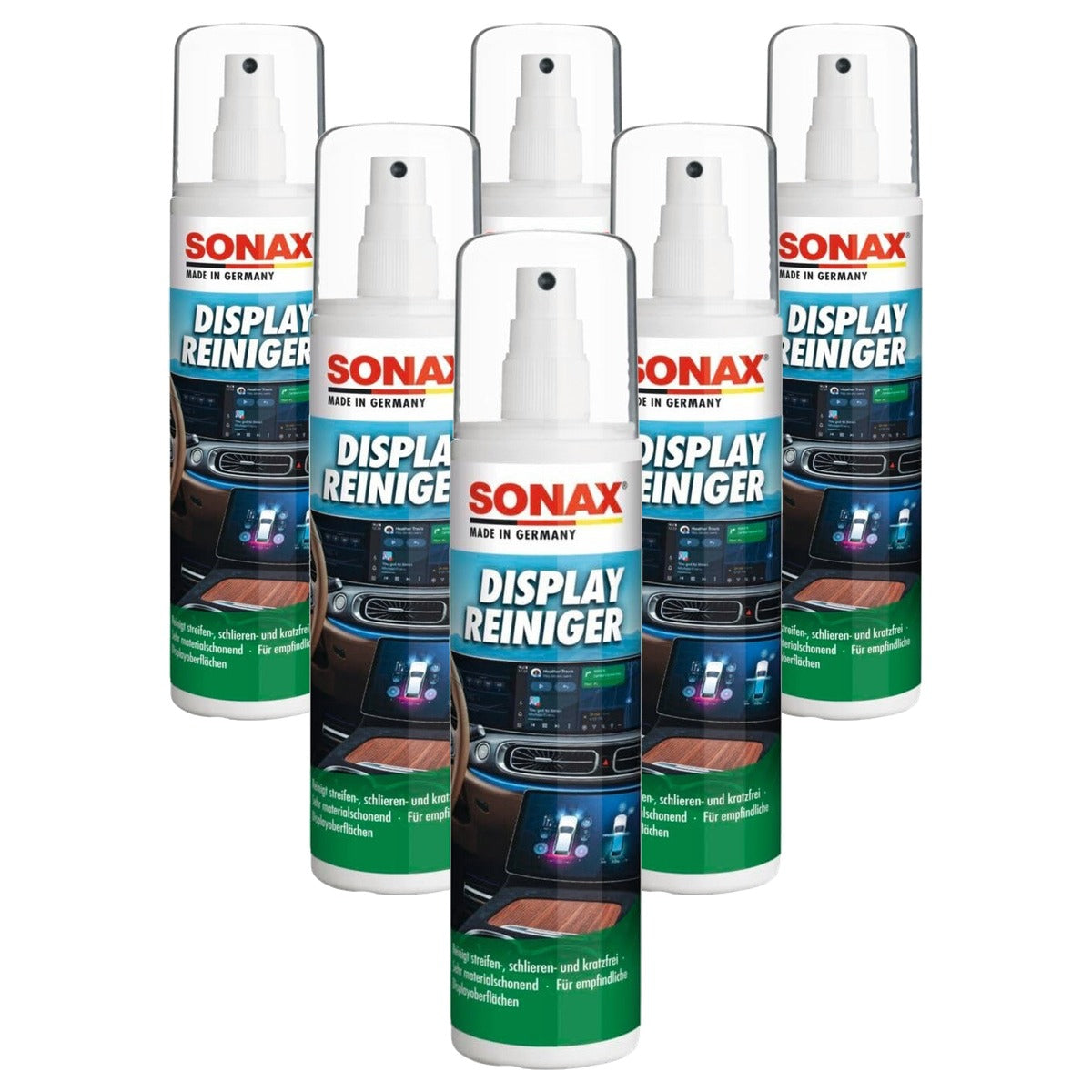 SONAX Displayreiniger 6 x 300 ml - Voordeelverpakking