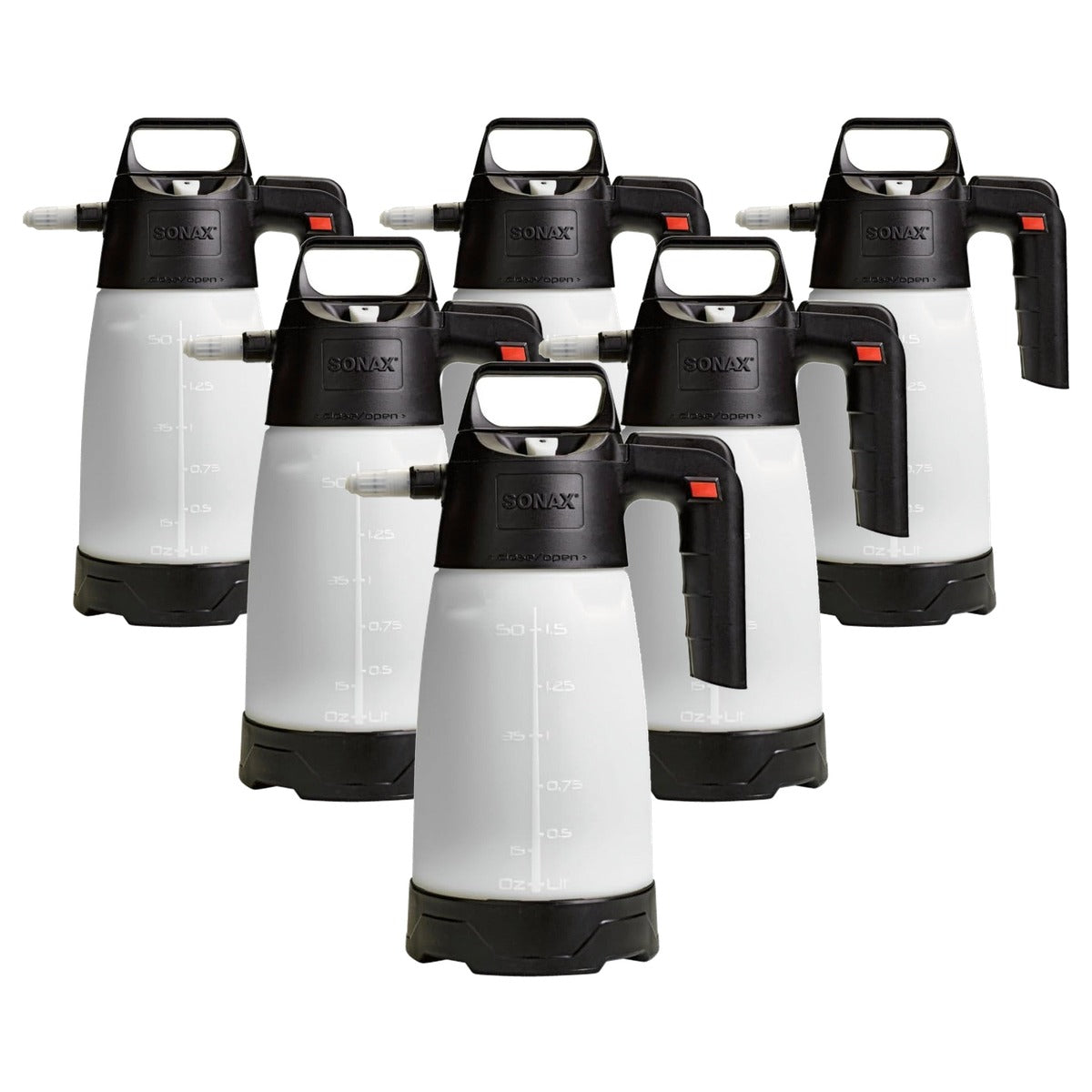 SONAX Drukpompverstuiver zuren + alkaliën 6 x 1,5 liter - Voordeelverpakking