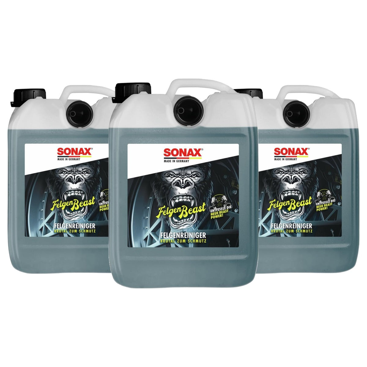 SONAX FelgenBeast Velgenreiniger 3 x 5 liter - Voordeelverpakking
