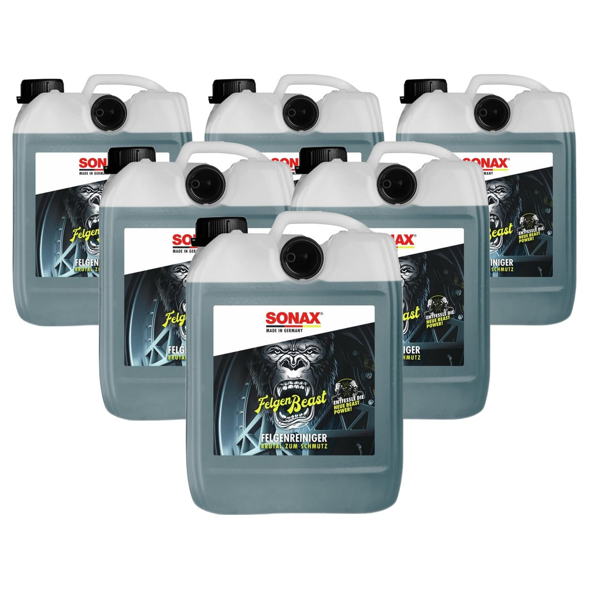 SONAX FelgenBeast Velgenreiniger 6 x 5 liter - Voordeelverpakking