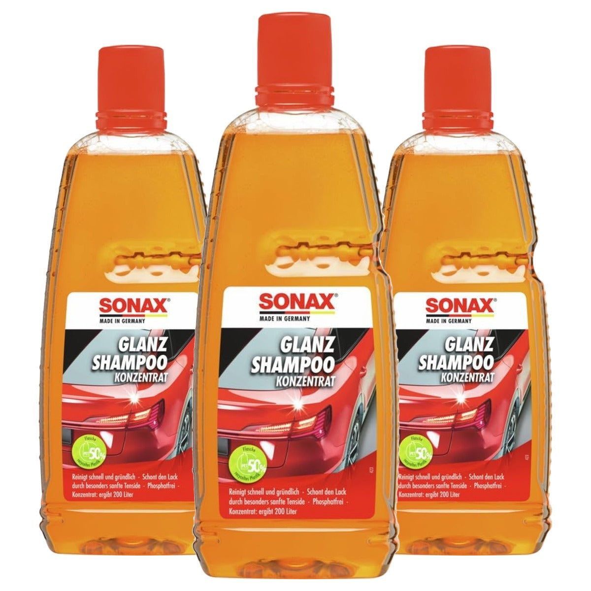 SONAX GlanzShampoo concentraat 3 x 1 liter - Voordeelverpakking