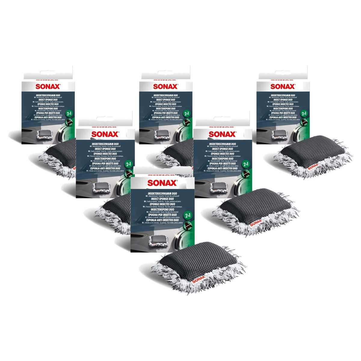 SONAX Insectenspons Duo 6 x 1 stuk - Voordeelverpakking