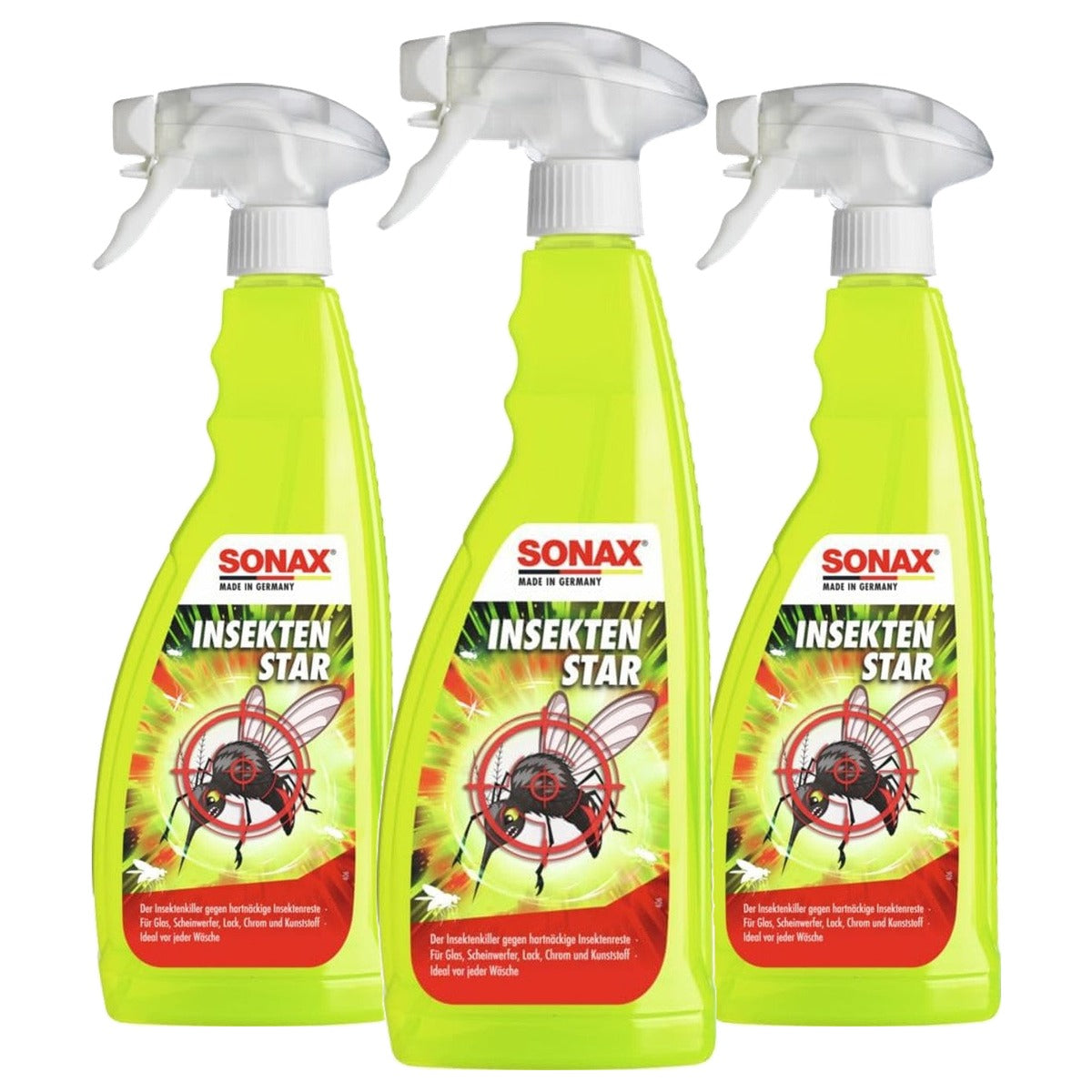 SONAX InsektenStar 233400 Insectenreiniger 3 x 750 ml - Voordeelverpakking