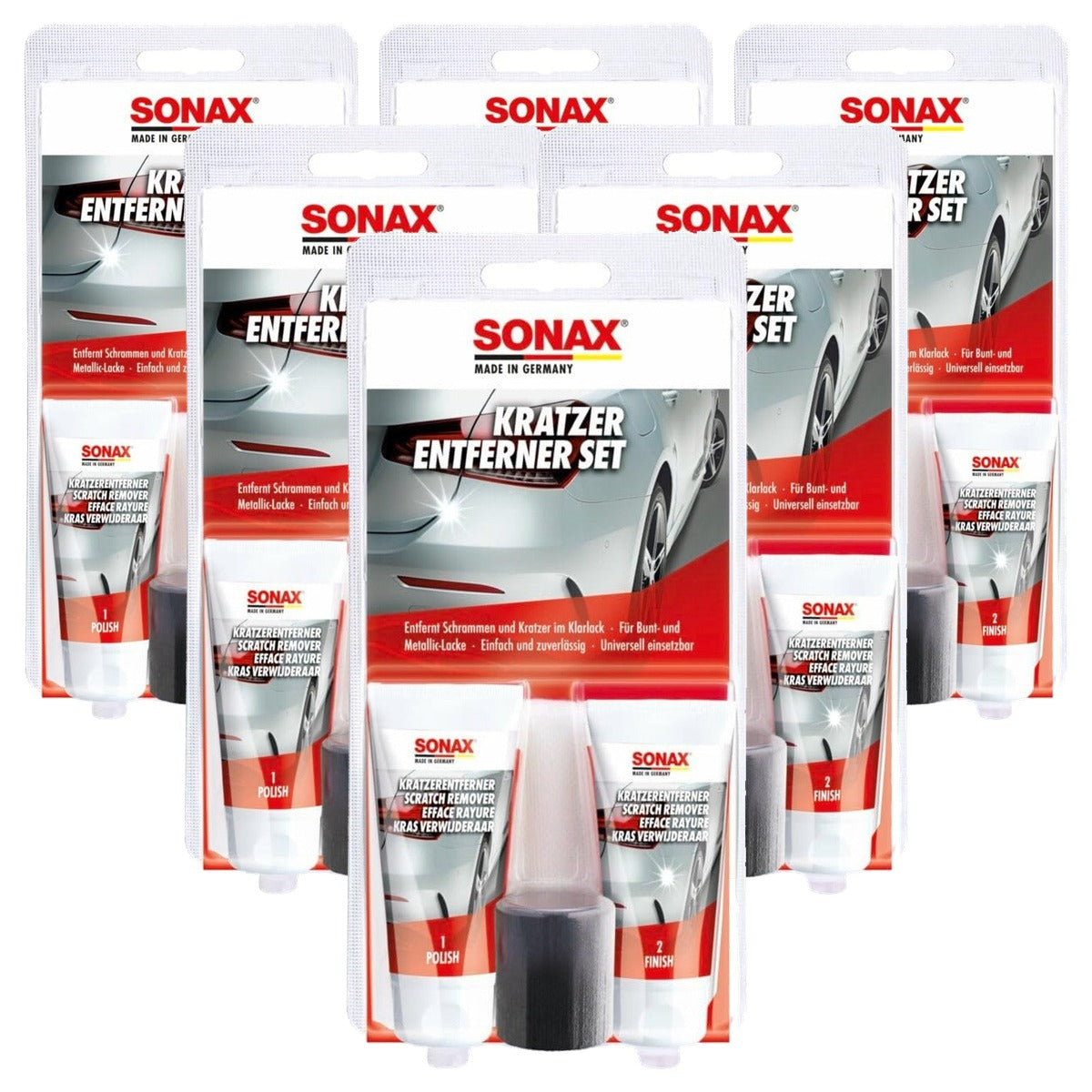 SONAX Krassenverwijderaarset lak 6 x 50 ml - Voordeelverpakking