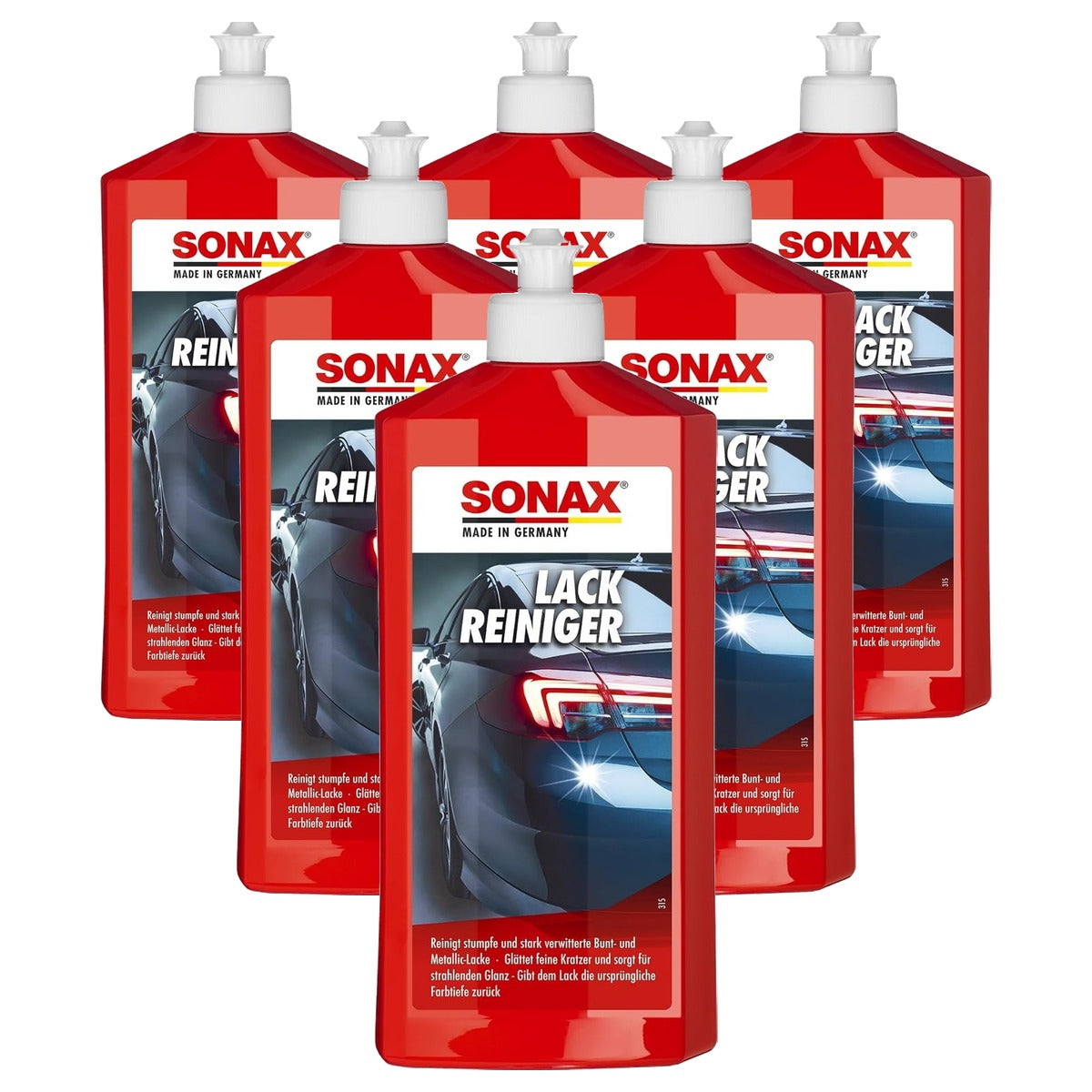 SONAX Lakreiniger 6 x 500 ml - Voordeelverpakking
