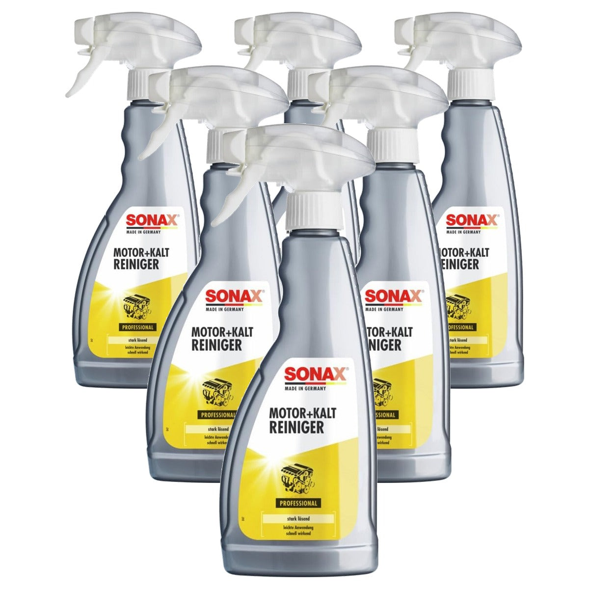 SONAX Motor- en koudreiniger 6 x 500 ml - Voordeelverpakking