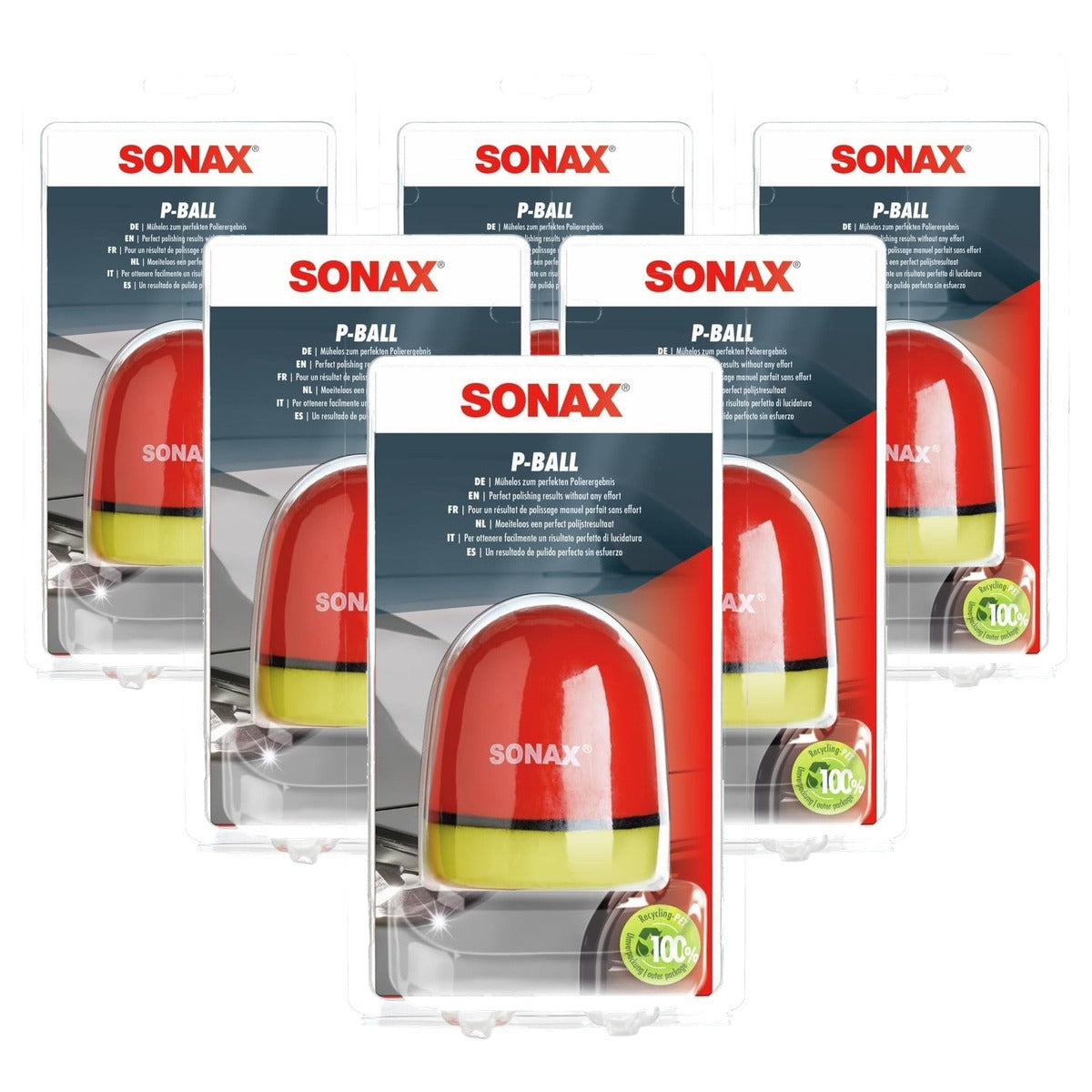 SONAX P-bal 6 x 1 stuk - Voordeelverpakking