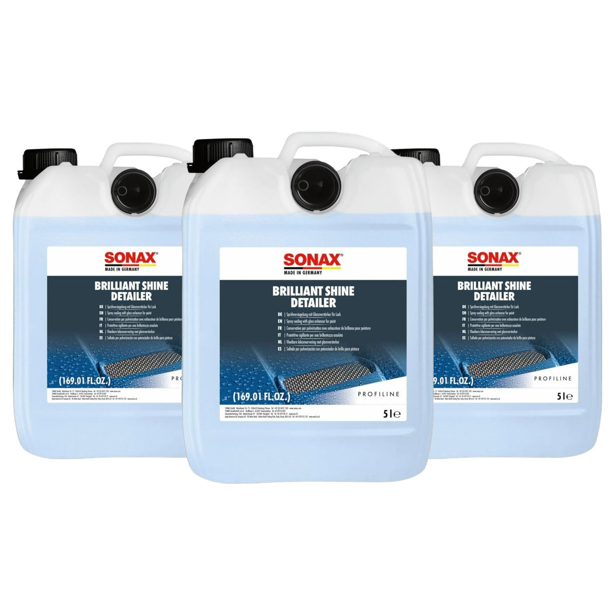 SONAX Profiline BrilliantShine Detailer 3 x 5 liter - Voordeelverpakking