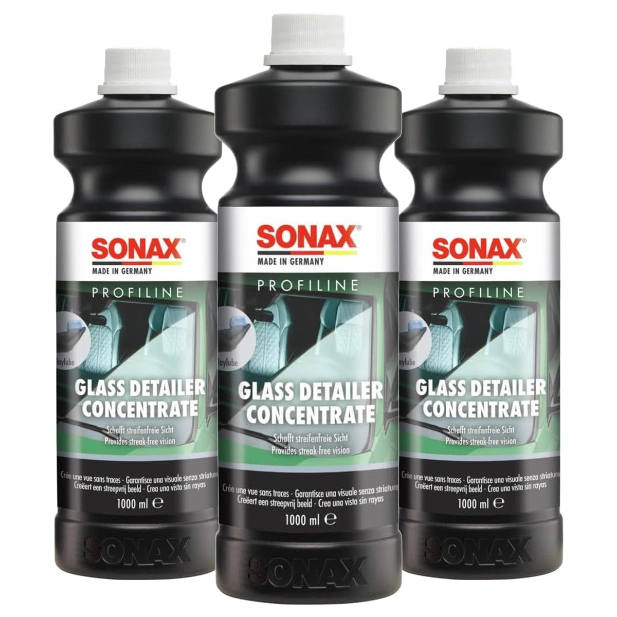 SONAX Profiline Glass Detailer concentraat 3 x 1 liter - Voordeelverpakking