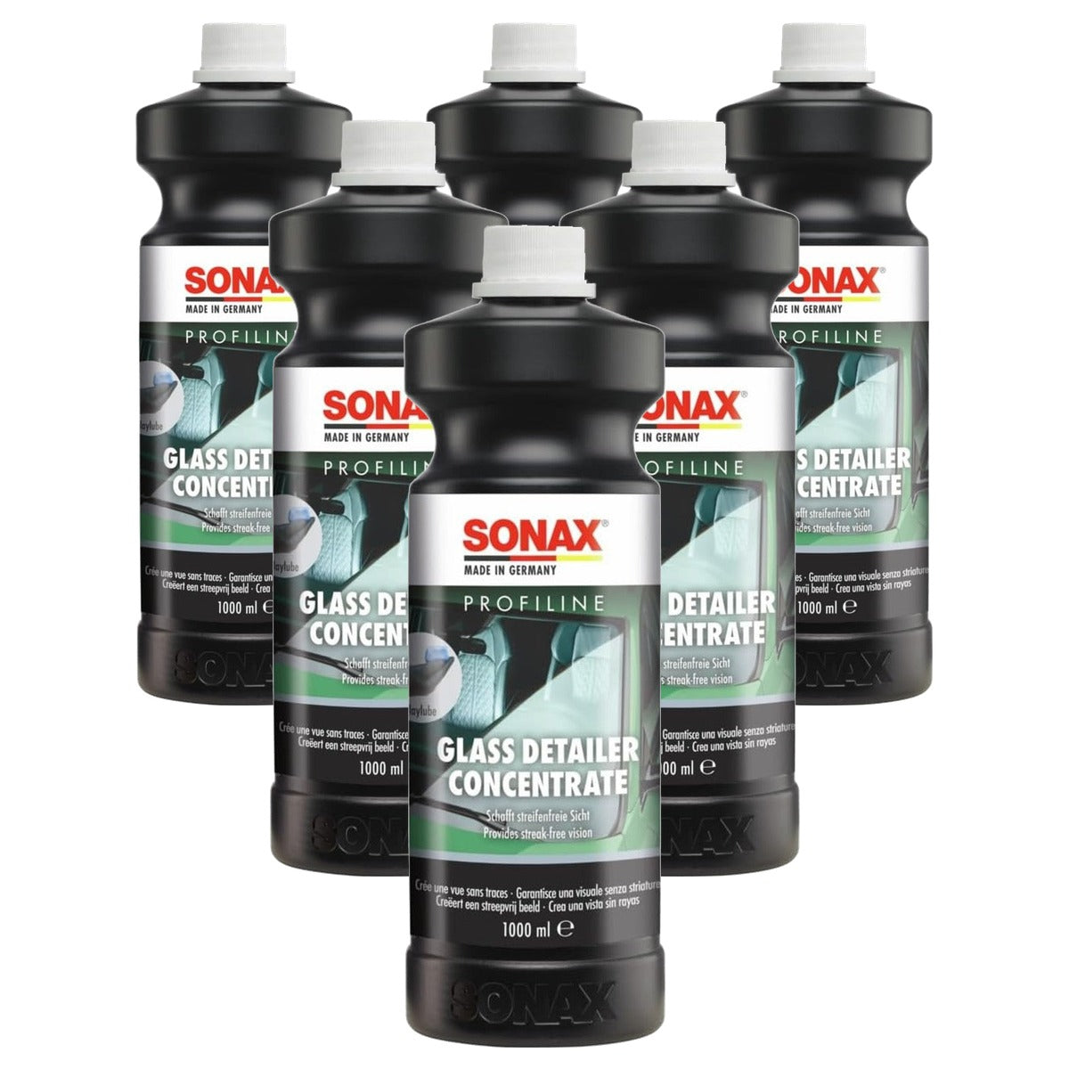 SONAX Profiline Glass Detailer concentraat 6 x 1 liter - Voordeelverpakking