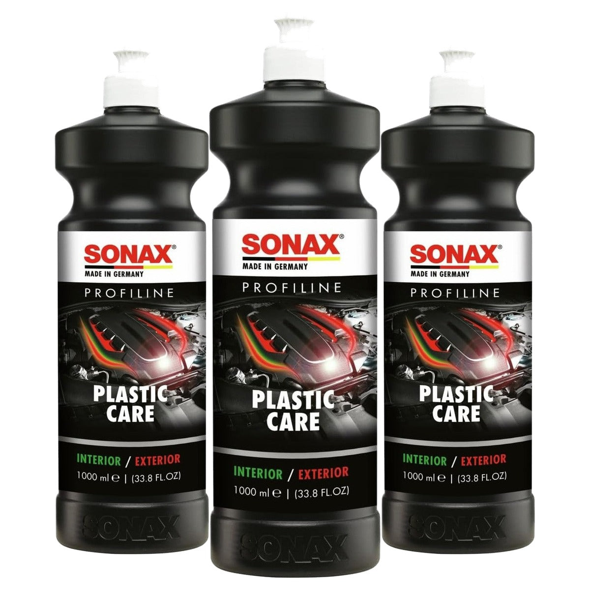 SONAX PROFILINE PlasticCare Kunststofverzorging 3 x 1 liter - Voordeelverpakking