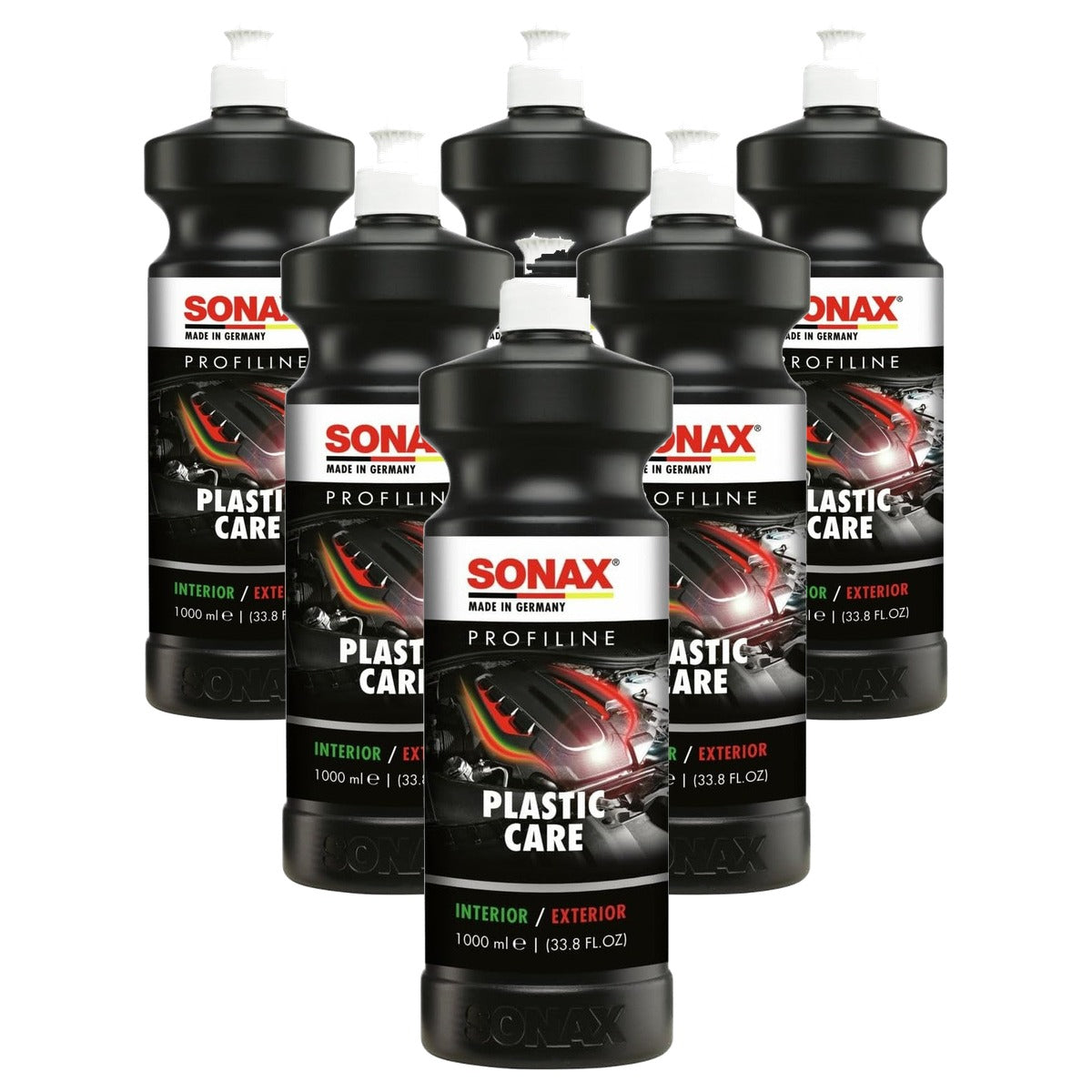 SONAX PROFILINE PlasticCare Kunststofverzorging 6 x 1 liter - Voordeelverpakking