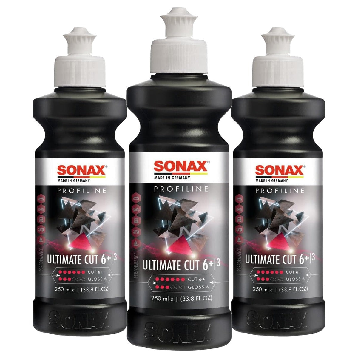 SONAX Profiline UltimateCut 3 x 250 ml - Voordeelverpakking