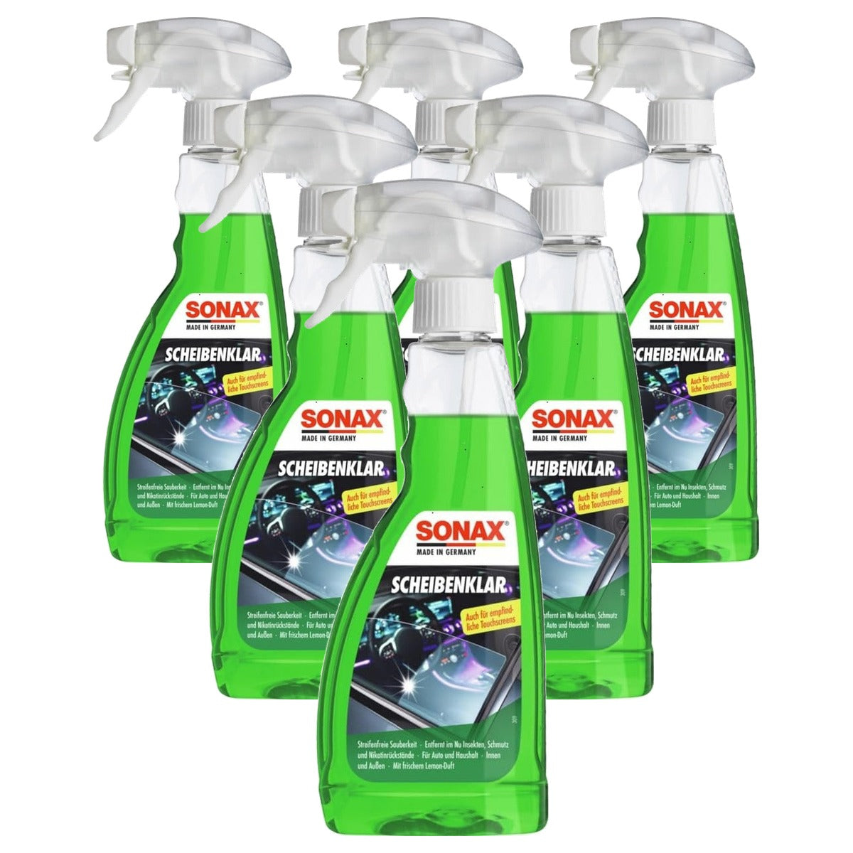 SONAX Ruitenreiniger 6 x 500 ml - Voordeelverpakking
