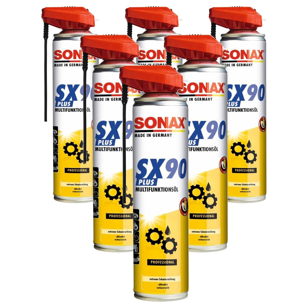 SONAX SX90 Plus multifunctionele spray 6 x 400 ml - Voordeelverpakking