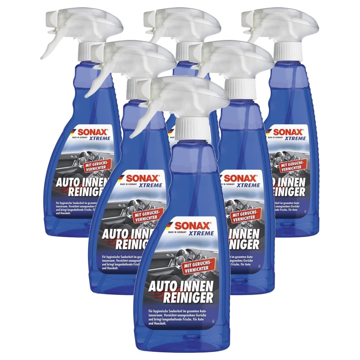 SONAX XTREME Auto-interieurreiniger 6 x 500 ml - Voordeelverpakking
