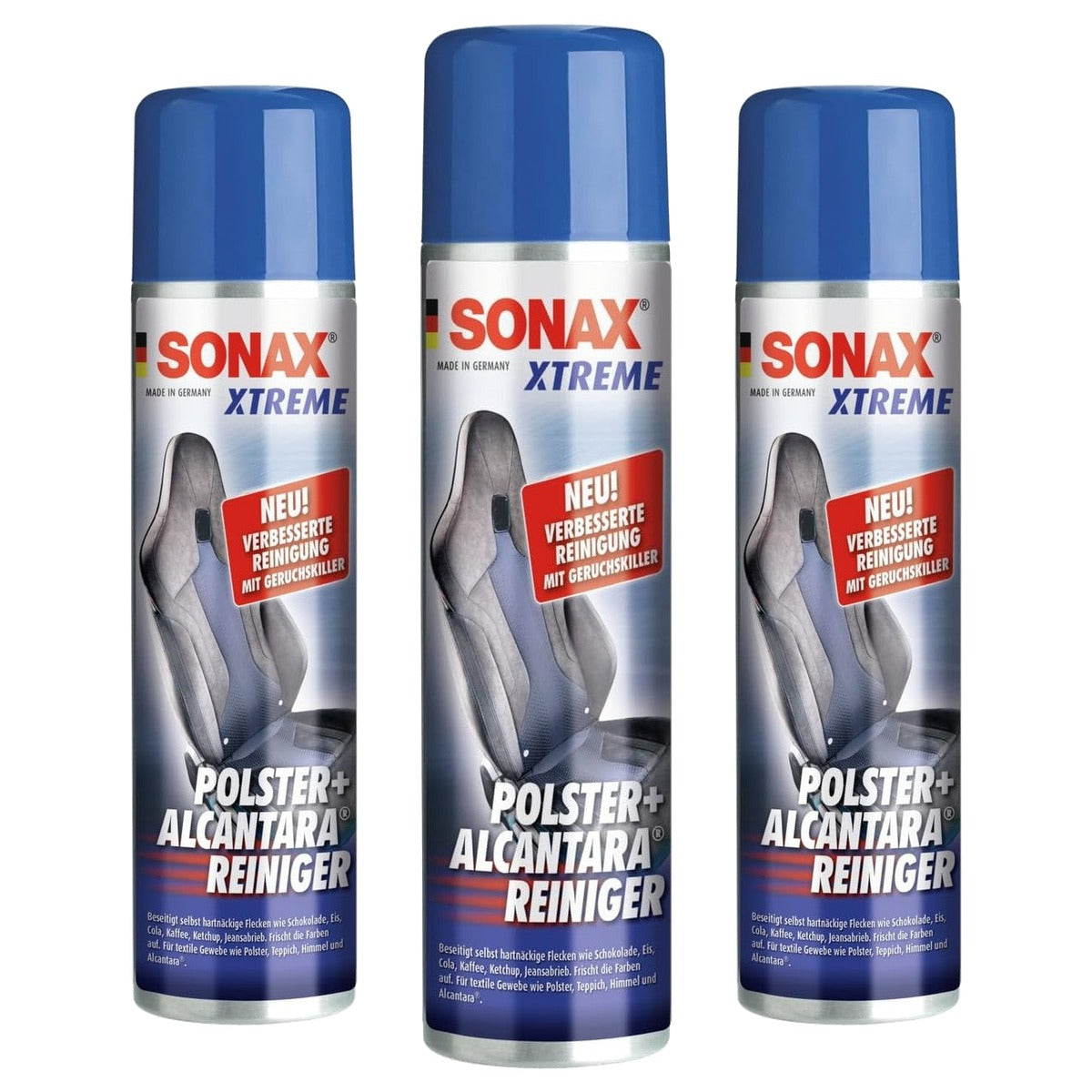 SONAX Xtreme Bekledingsreiniger 3 x 400 ml - Voordeelverpakking