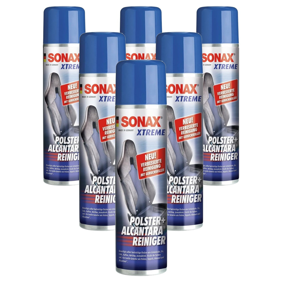 SONAX Xtreme Bekledingsreiniger 6 x 400 ml - Voordeelverpakking