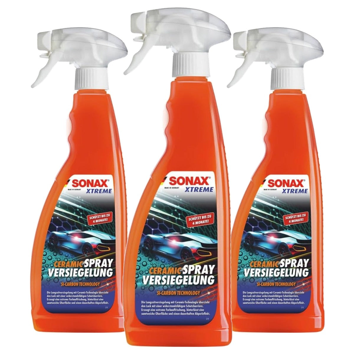 SONAX Xtreme Ceramic Sprayverzegeling 3 x 750 ml - Voordeelverpakking