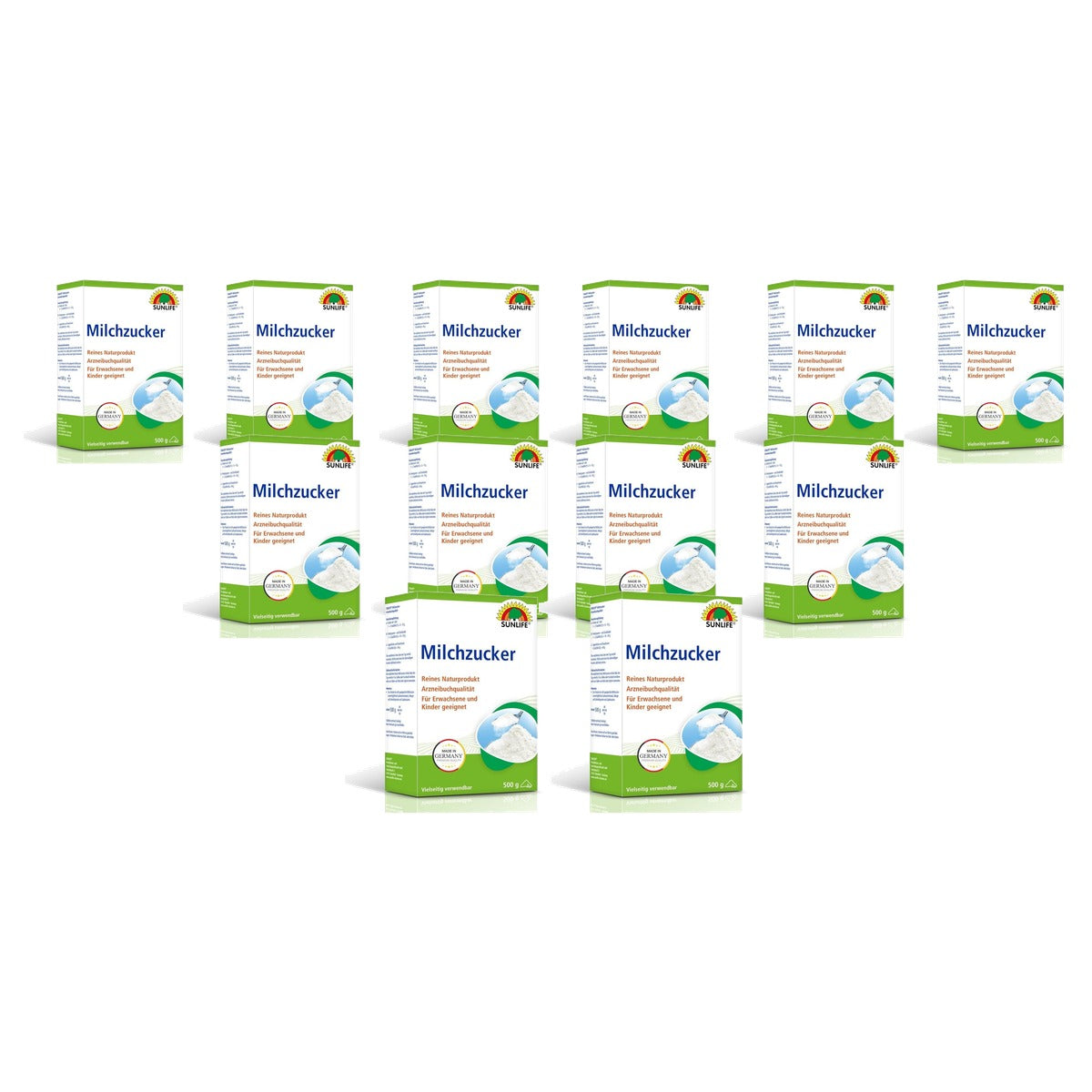 Sunlife Melksuikerpoeder 500 g (verpakking van 2) - 6-pack