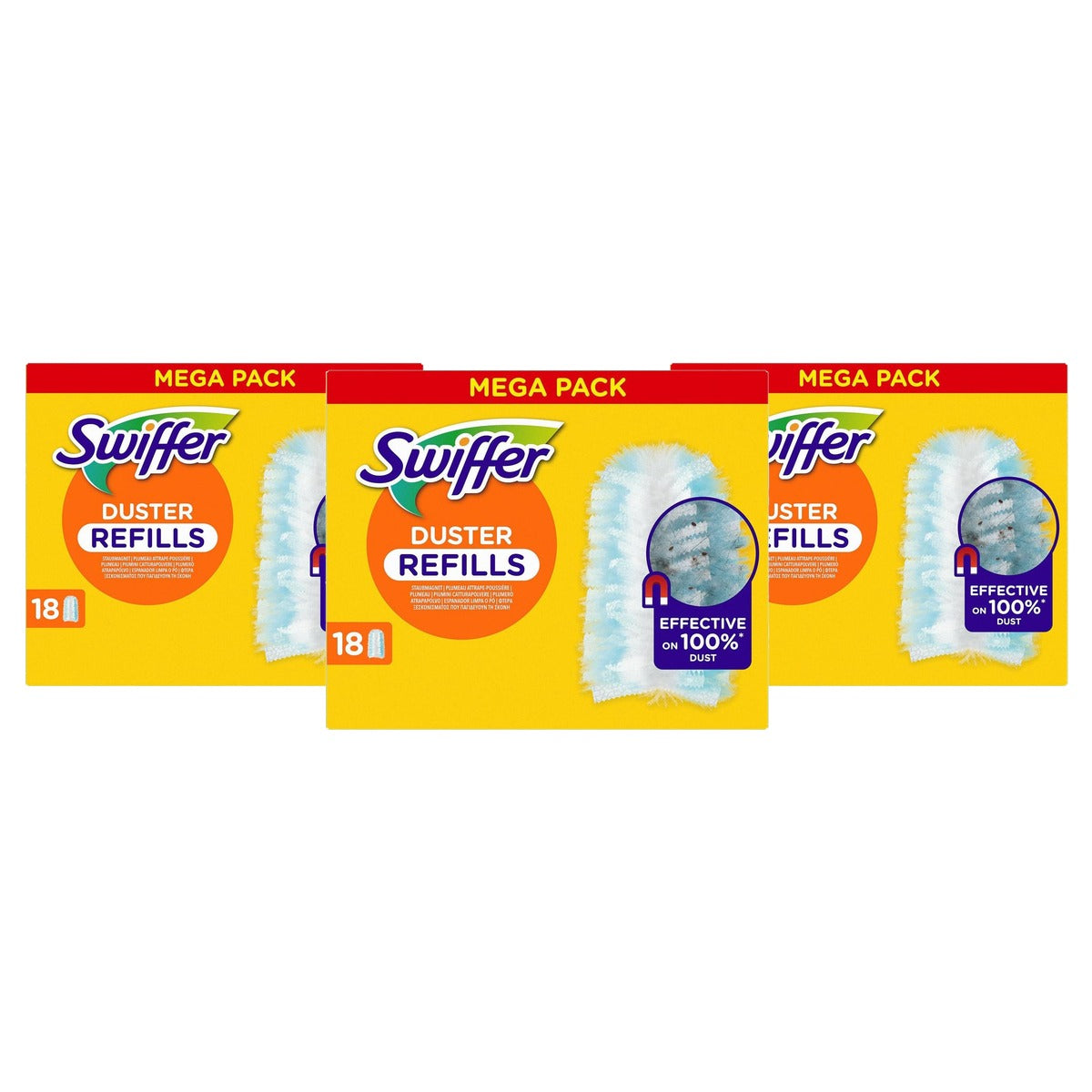 Swiffer Duster navulverpakking 3 x 18 stuks - Voordeelverpakking