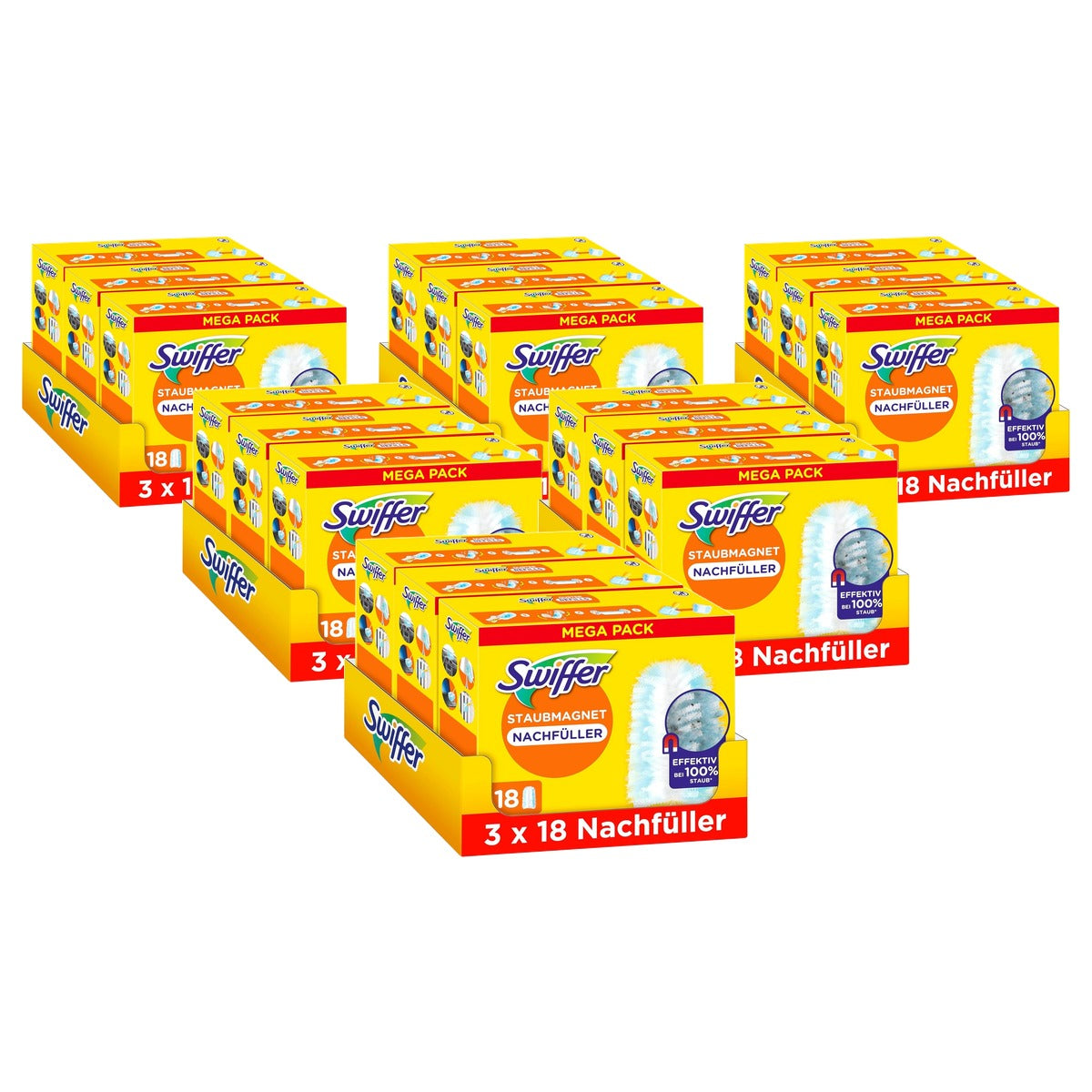 Swiffer Stofmagneet navuldoeken Clean & Fresh 54 doekjes - 6-pack