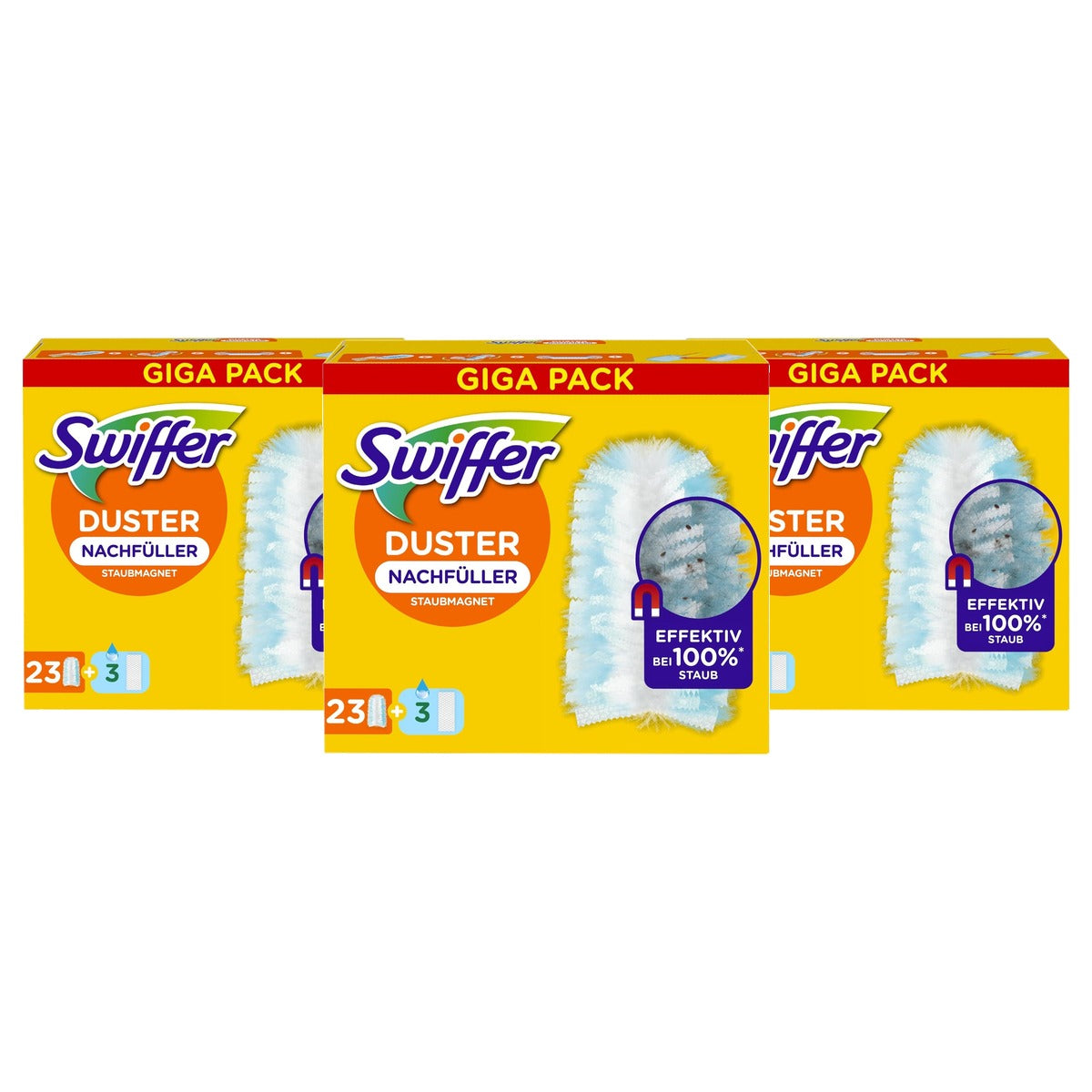 Swiffer Stofmagneet navulverpakking 23 doeken + 3 vochtige - 3-pack