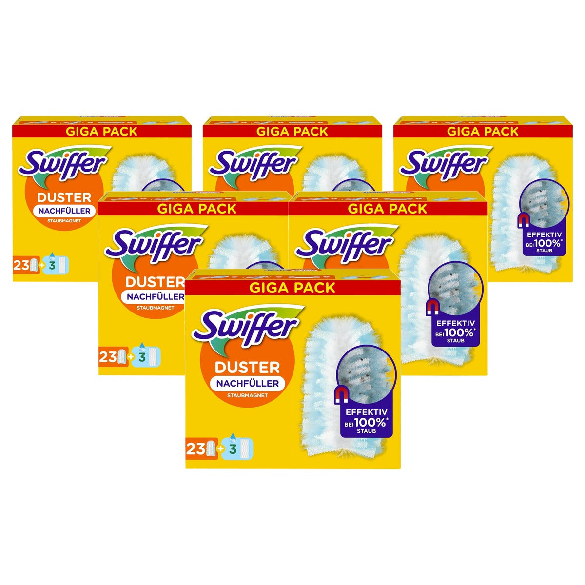 Swiffer Stofmagneet navulverpakking 23 doeken + 3 vochtige - 6-pack