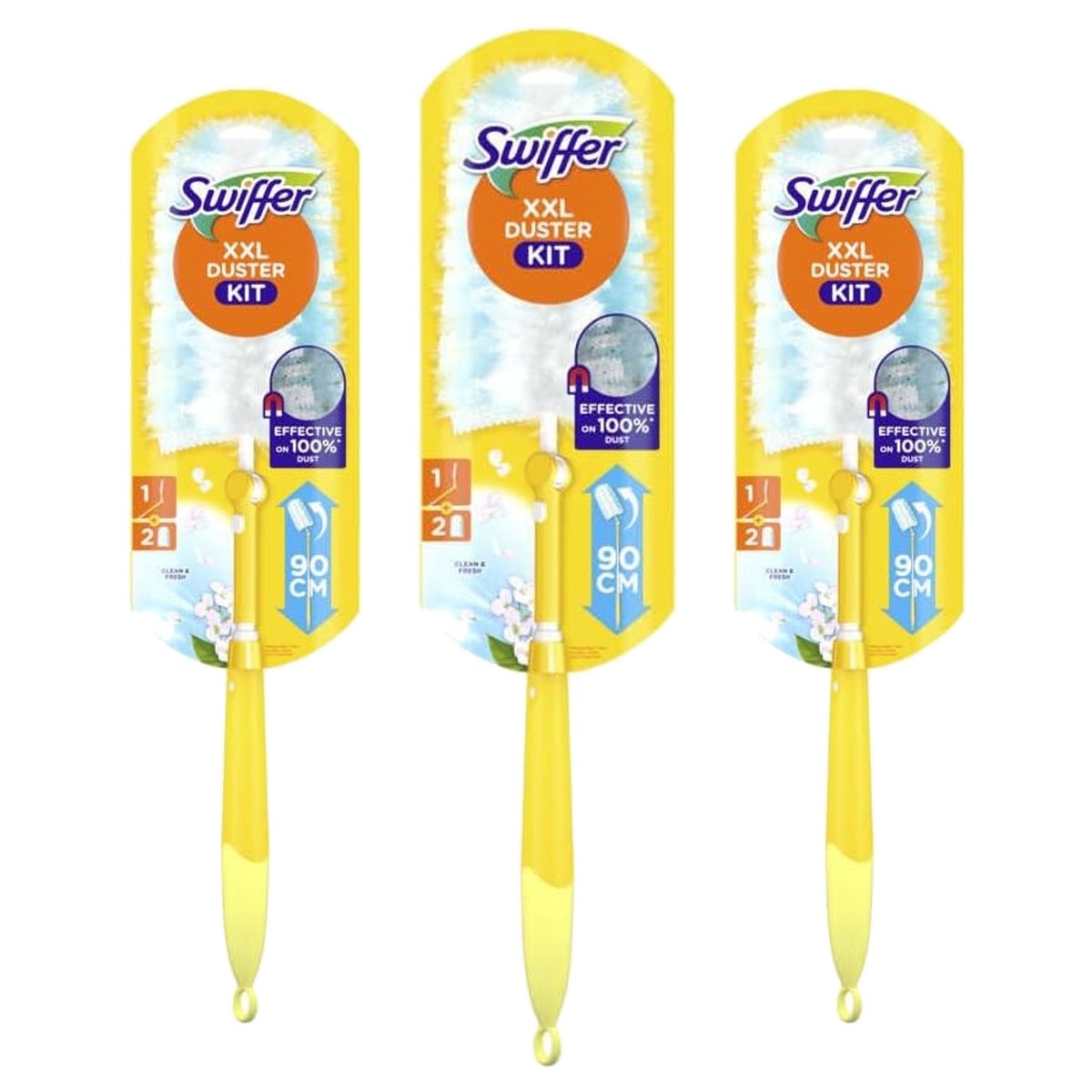 Swiffer Stofopvangset XXL, 1 handgreep + 2 navulverpakkingen - 3-pack
