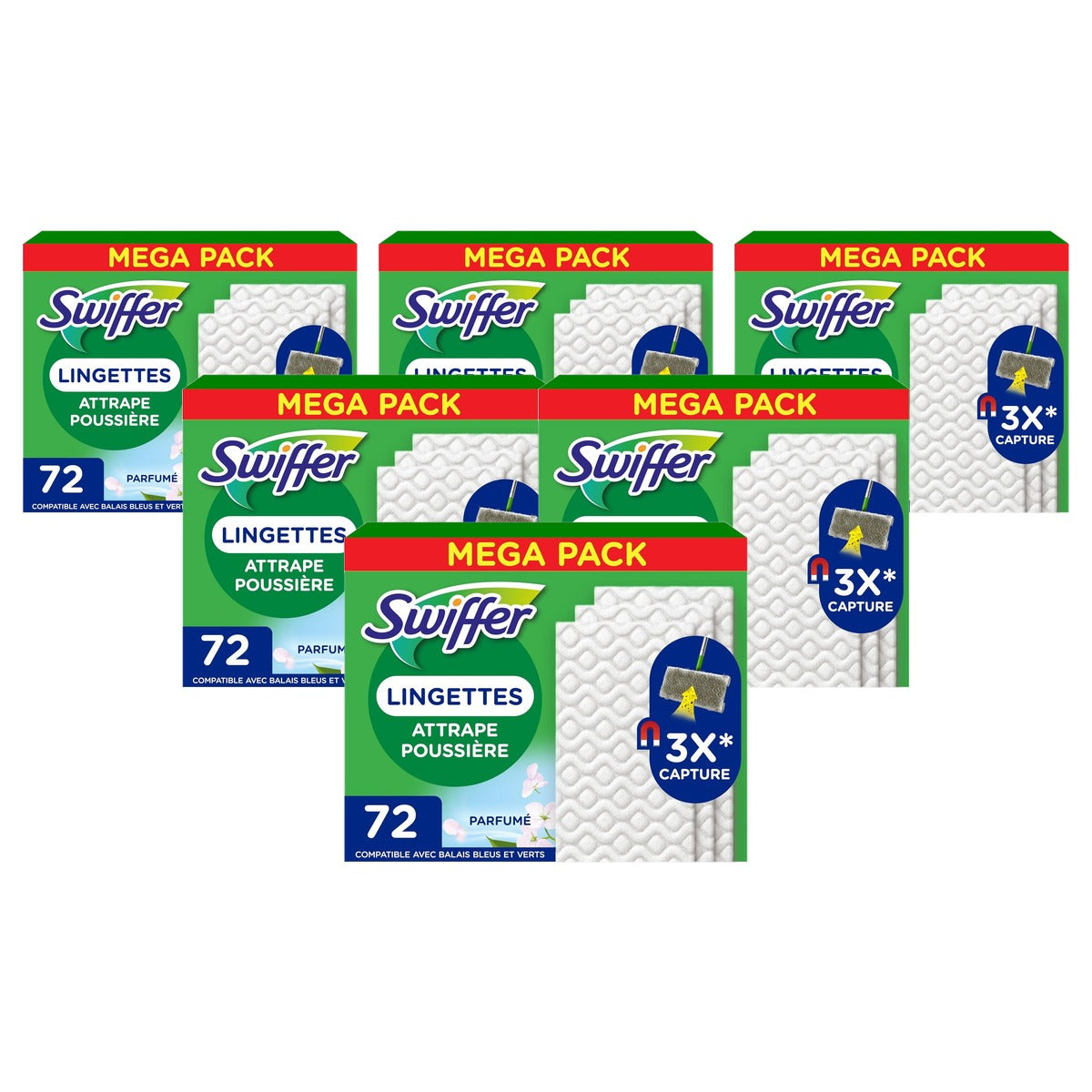 Swiffer Stofvanger droogdoeken 6 x 72 stuks - Voordeelverpakking