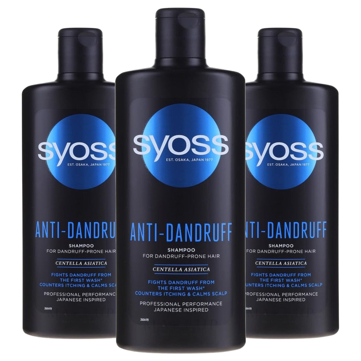 Syoss Anti-Dandruff Shampoo 440 ml - 3 stuks