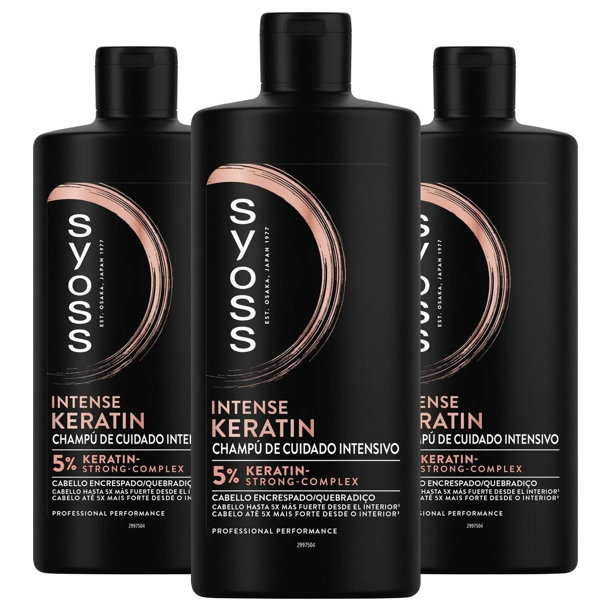 Syoss Champú Keratine 3 x 440 ml - Voordeelverpakking