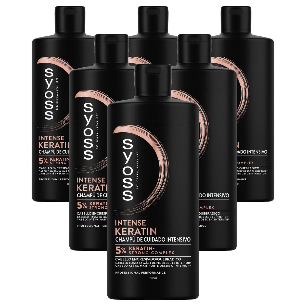 Syoss Champú Keratine 6 x 440 ml - Voordeelverpakking