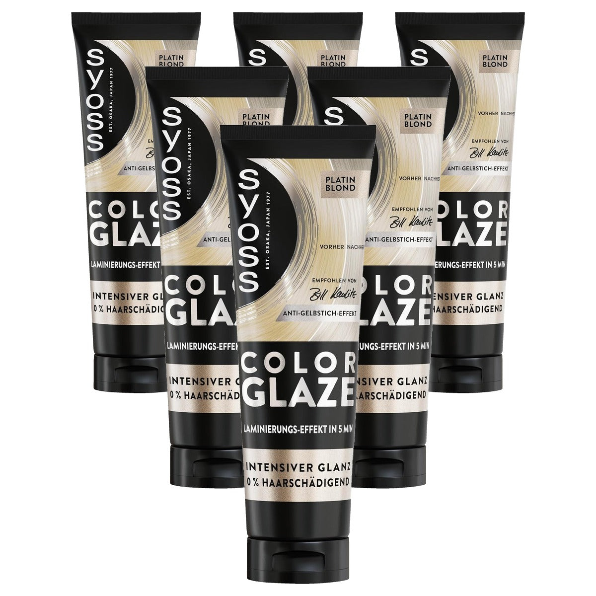 Syoss Color Glaze Glossing Platinum Blonde 6 x 130 ml - Voordeelverpakking