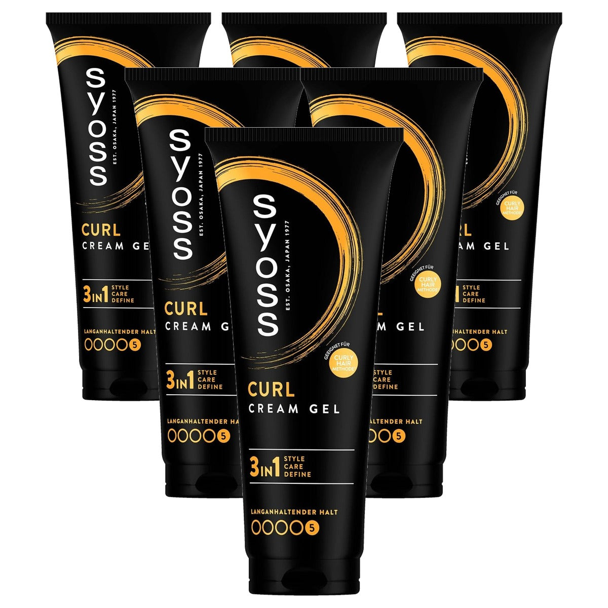 Syoss Curl Cream Gel 6 x 250 ml - Voordeelverpakking