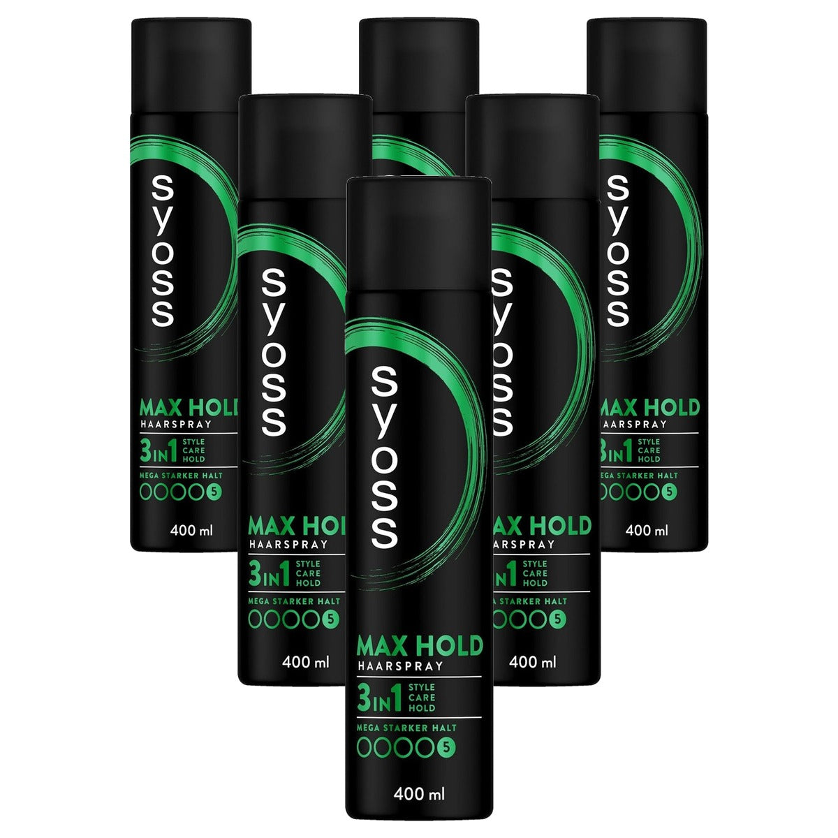 Syoss Haarspray Max Hold houdgraad 5 6 x 400 ml - Voordeelverpakking