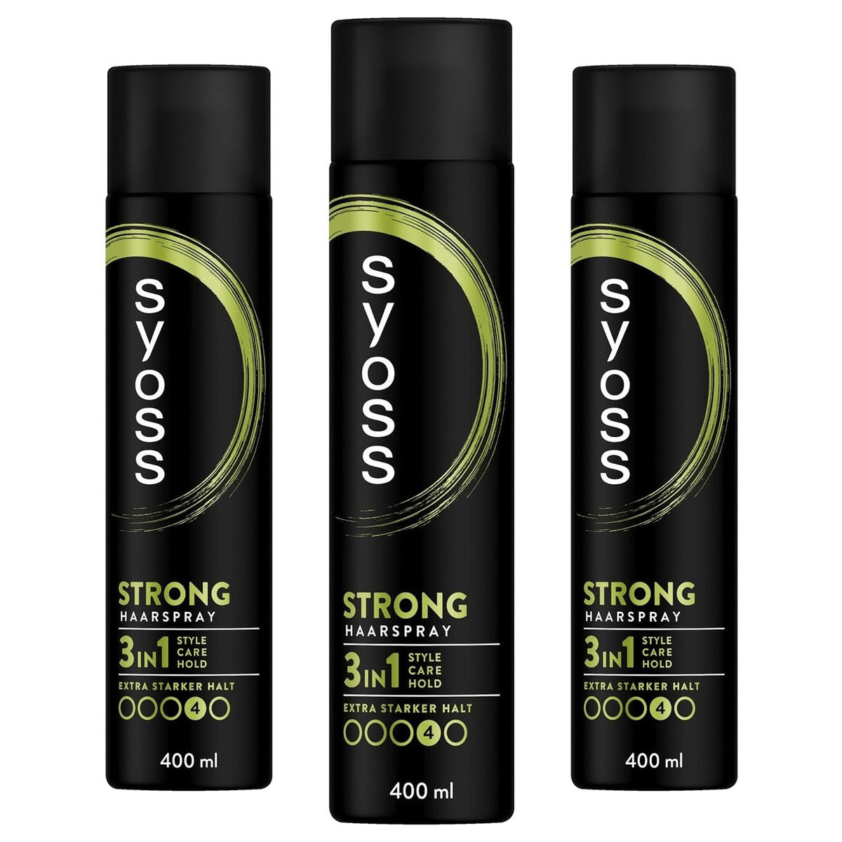 Syoss Haarspray Strong houdgraad 4 3 x 400 ml - Voordeelverpakking