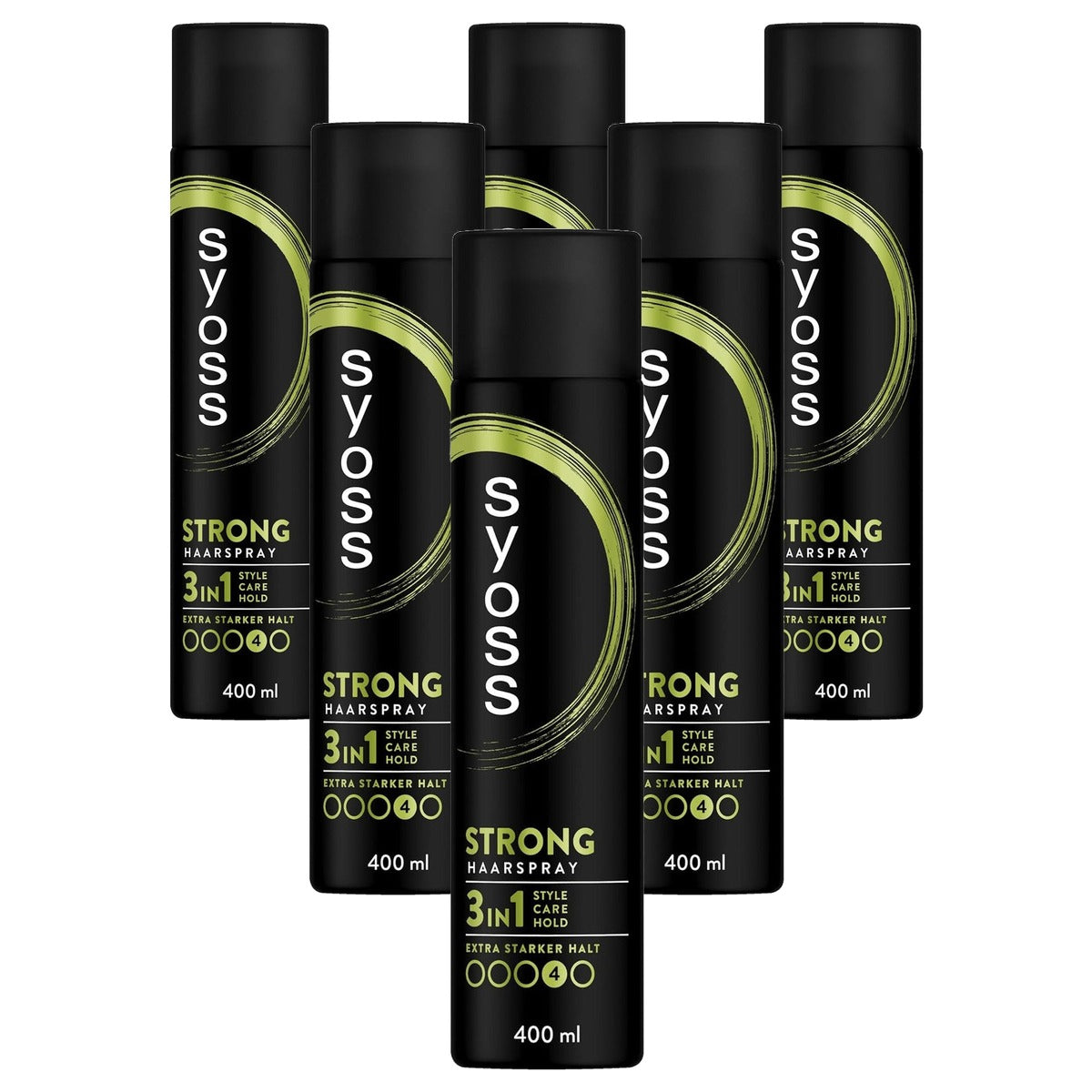 Syoss Haarspray Strong houdgraad 4 6 x 400 ml - Voordeelverpakking