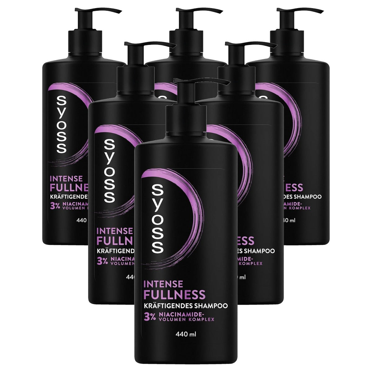 Syoss Intense Fullness Shampoo 440 ml - 6 stuks