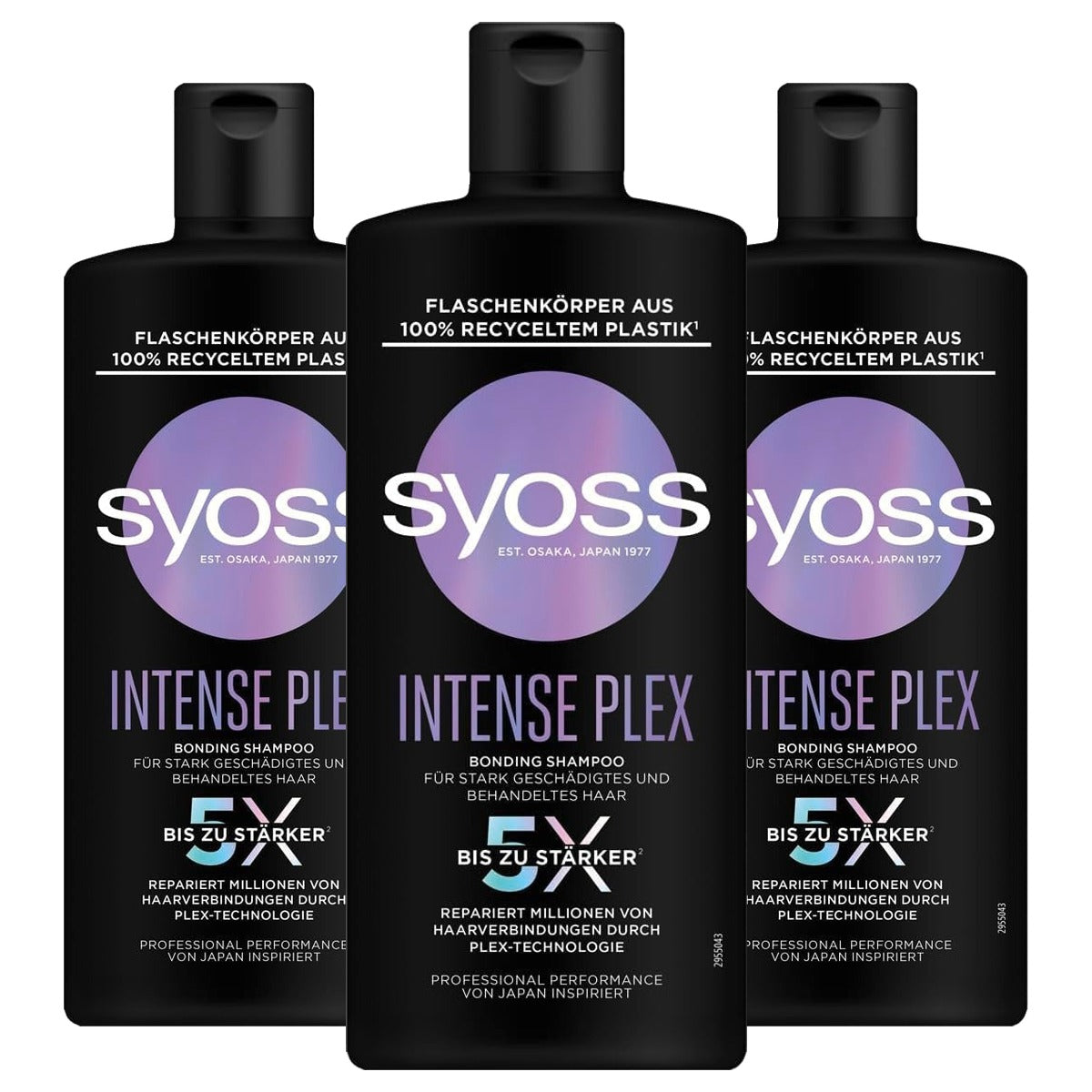 Syoss Intense Plex Bonding Shampoo 440 ml - 3 stuks