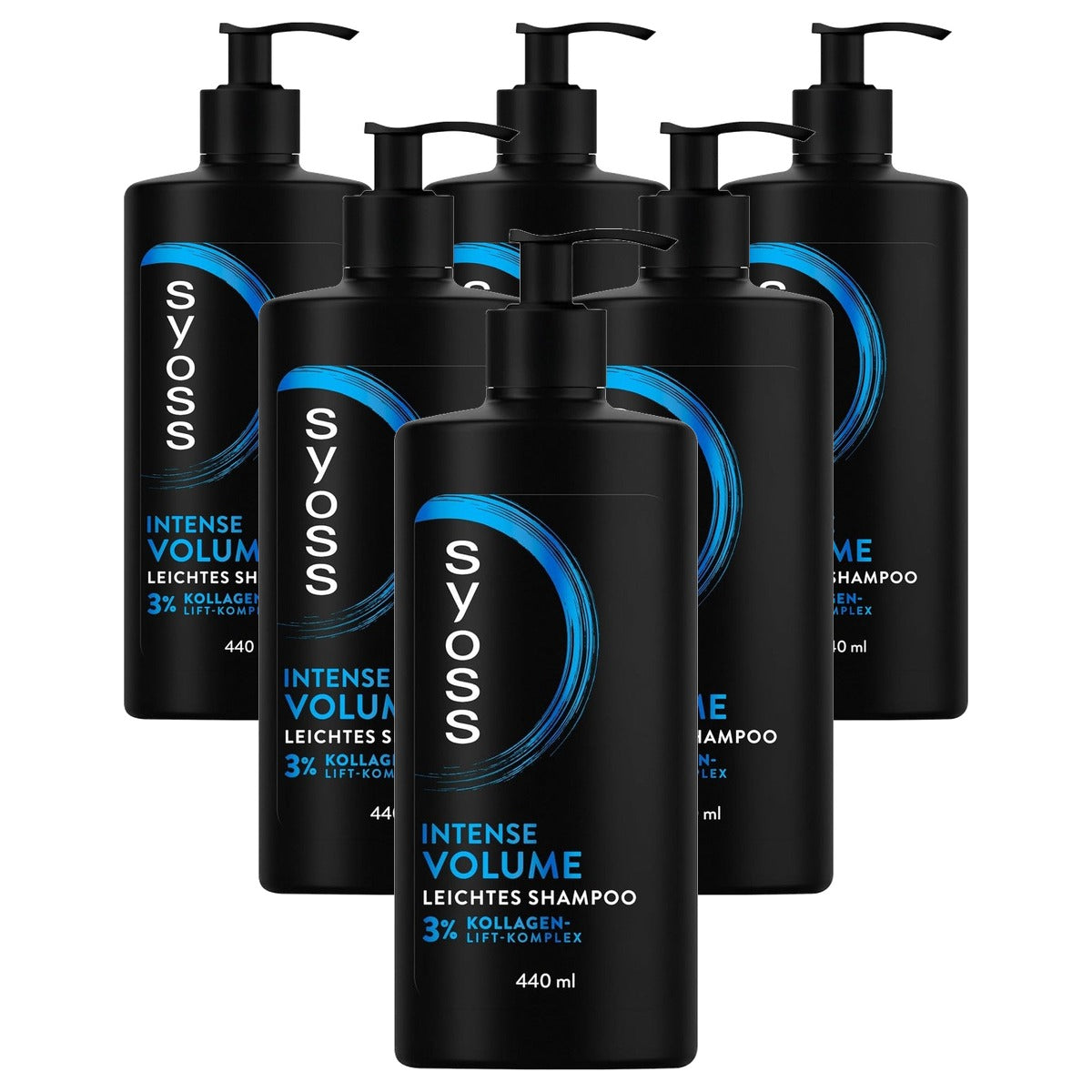 Syoss Intense Volume Shampoo 6 x 440 ml - Voordeelverpakking