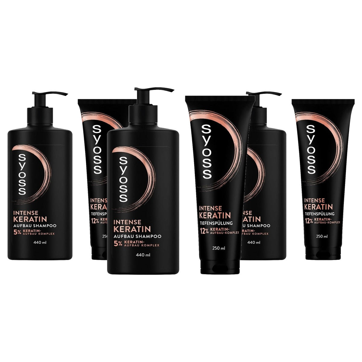Syoss Keratine Shampoo 3 x 440 ml