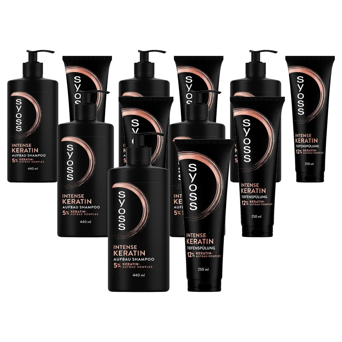 Syoss Keratine Shampoo 440 ml - 6 stuks