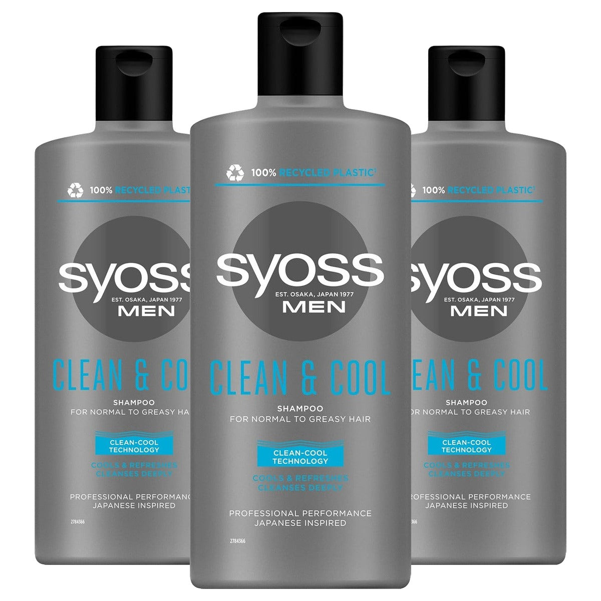 Syoss Men Clean & Cool Homme/Man Shampoo 440 ml - 3 stuks