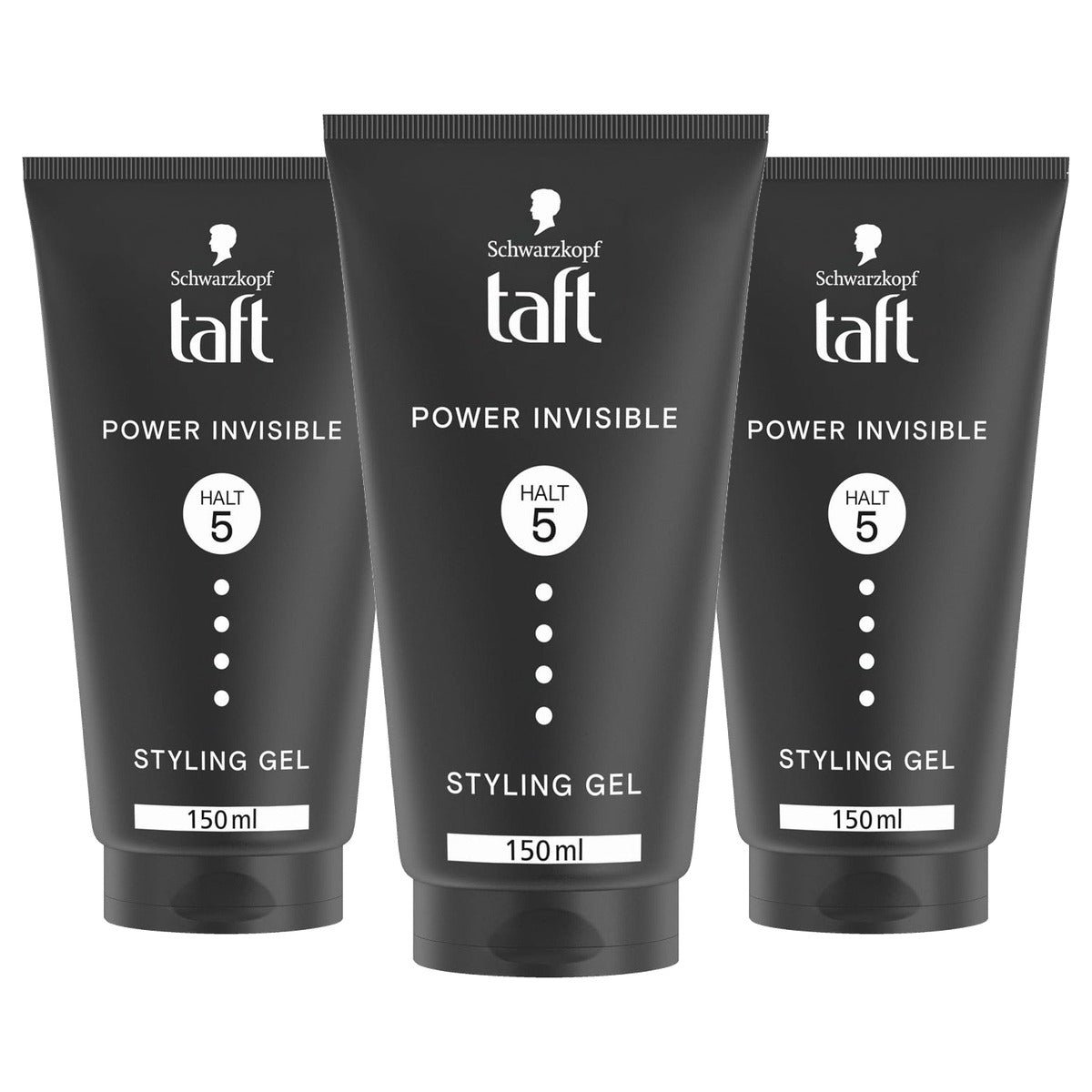 TAFT Gel Power Invisible Styling Gel 3 x 150 ml - Voordeelverpakking