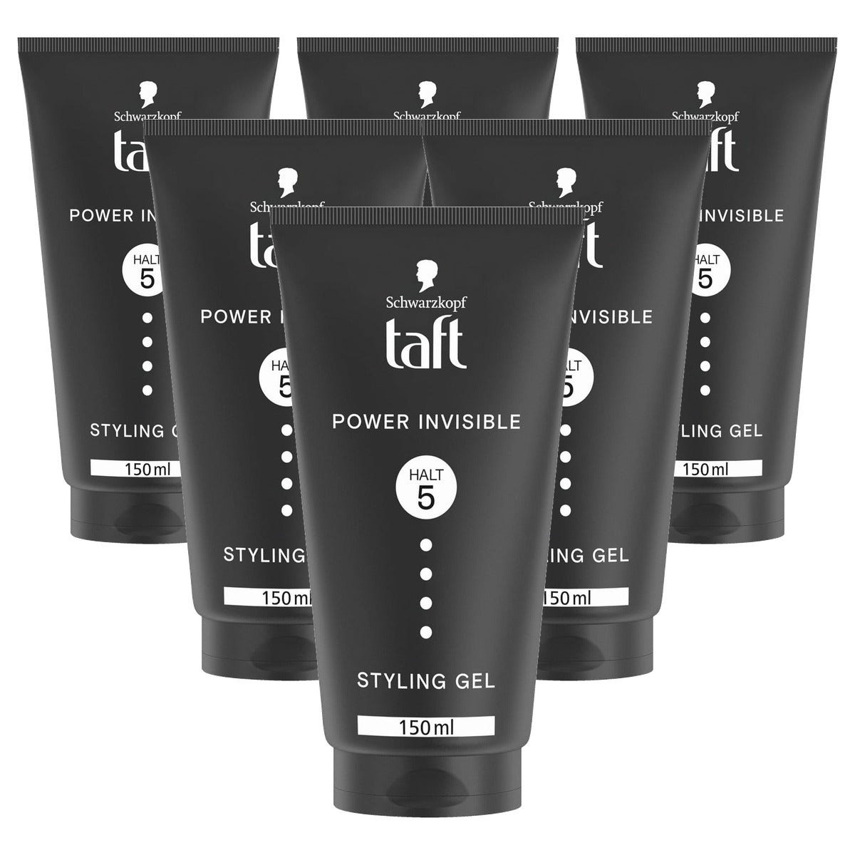 TAFT Gel Power Invisible Styling Gel 6 x 150 ml - Voordeelverpakking