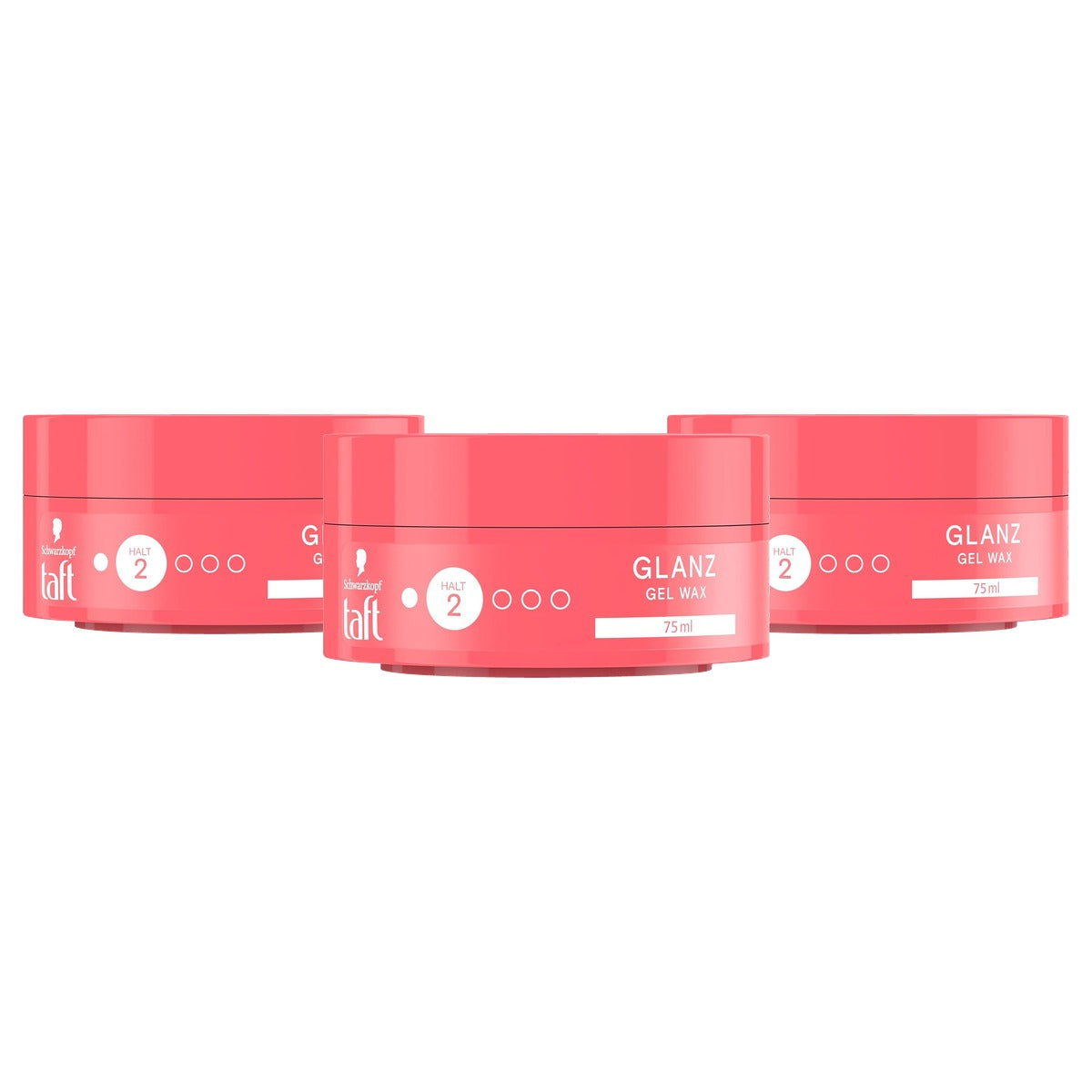 TAFT Gel Wax Stralende Glans 3 x 75 ml - Voordeelverpakking