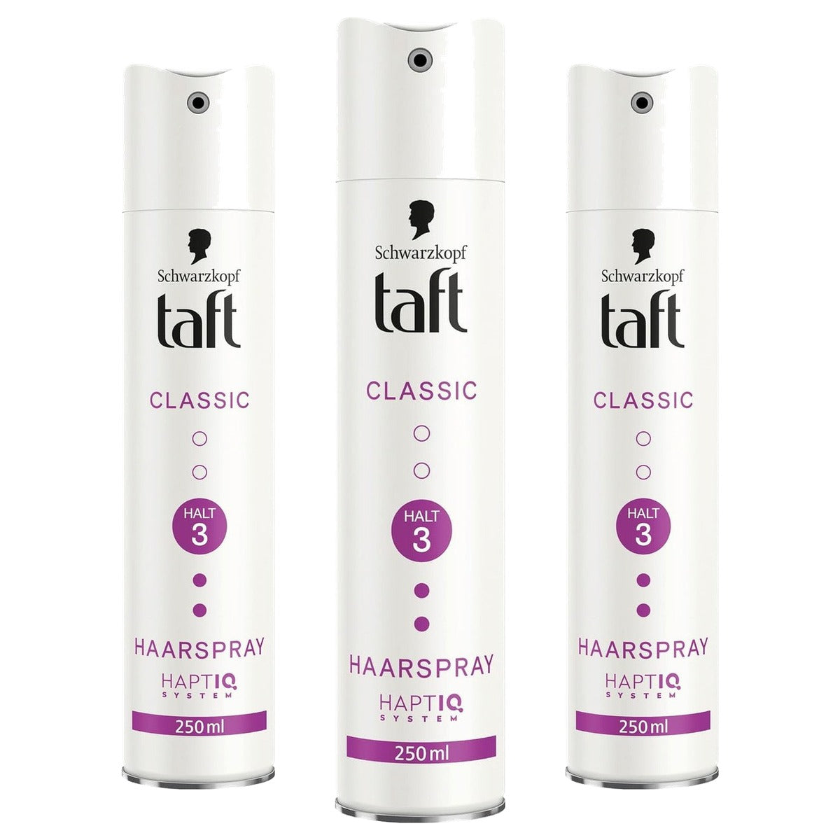 TAFT Haarspray Classic houdgraad 3 3 x 250 ml - Voordeelverpakking