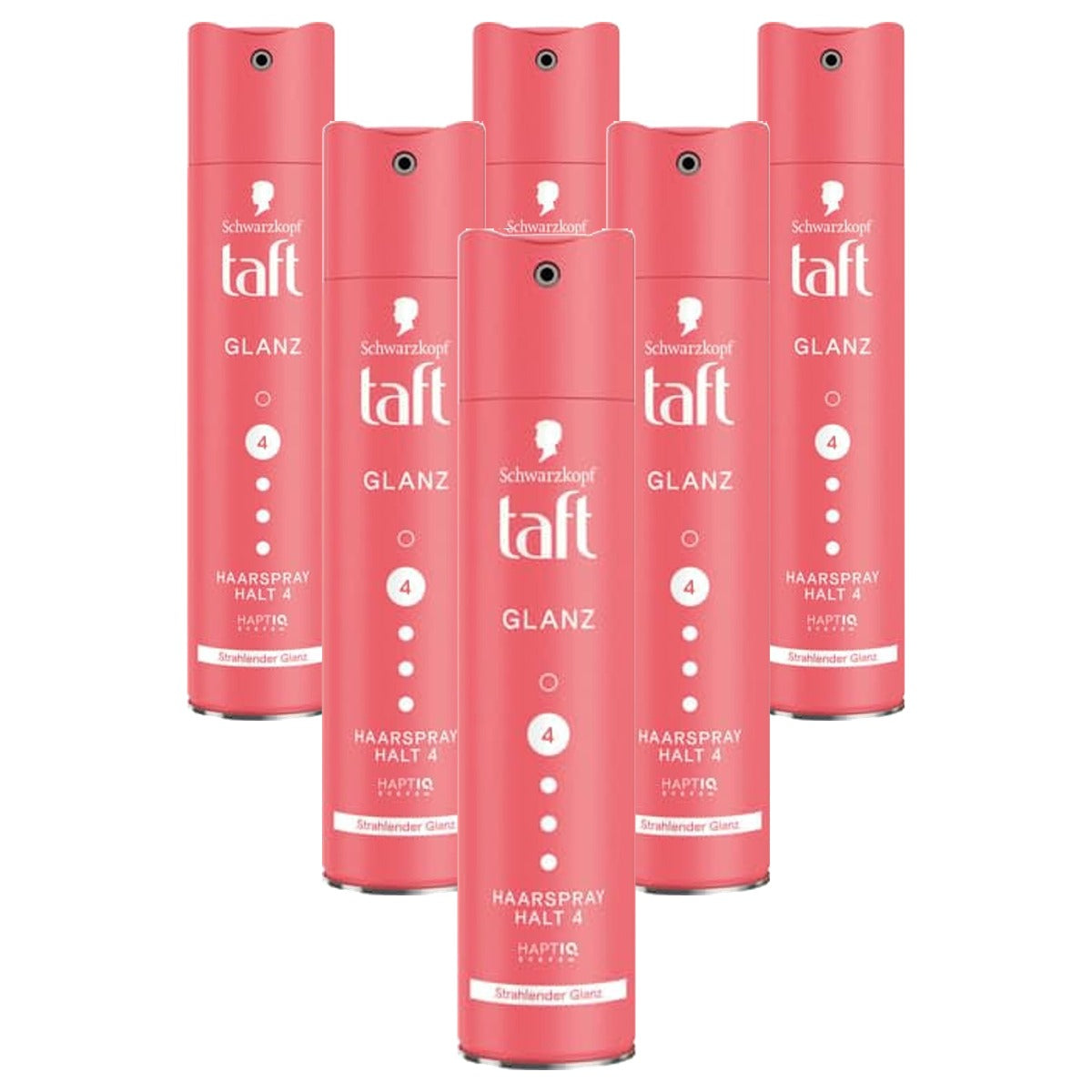 TAFT Haarspray Glans houdgraad 4 6 x 250 ml - Voordeelverpakking